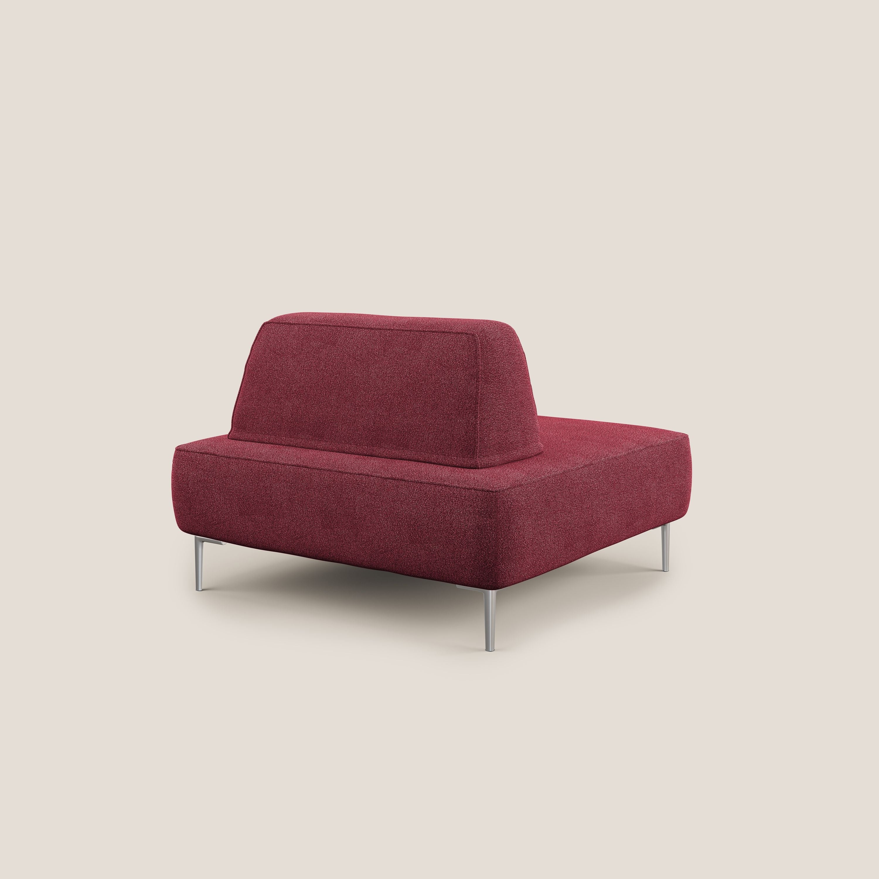 Newton poltrona modulare con schienali movibili T07 rosso - divani.store