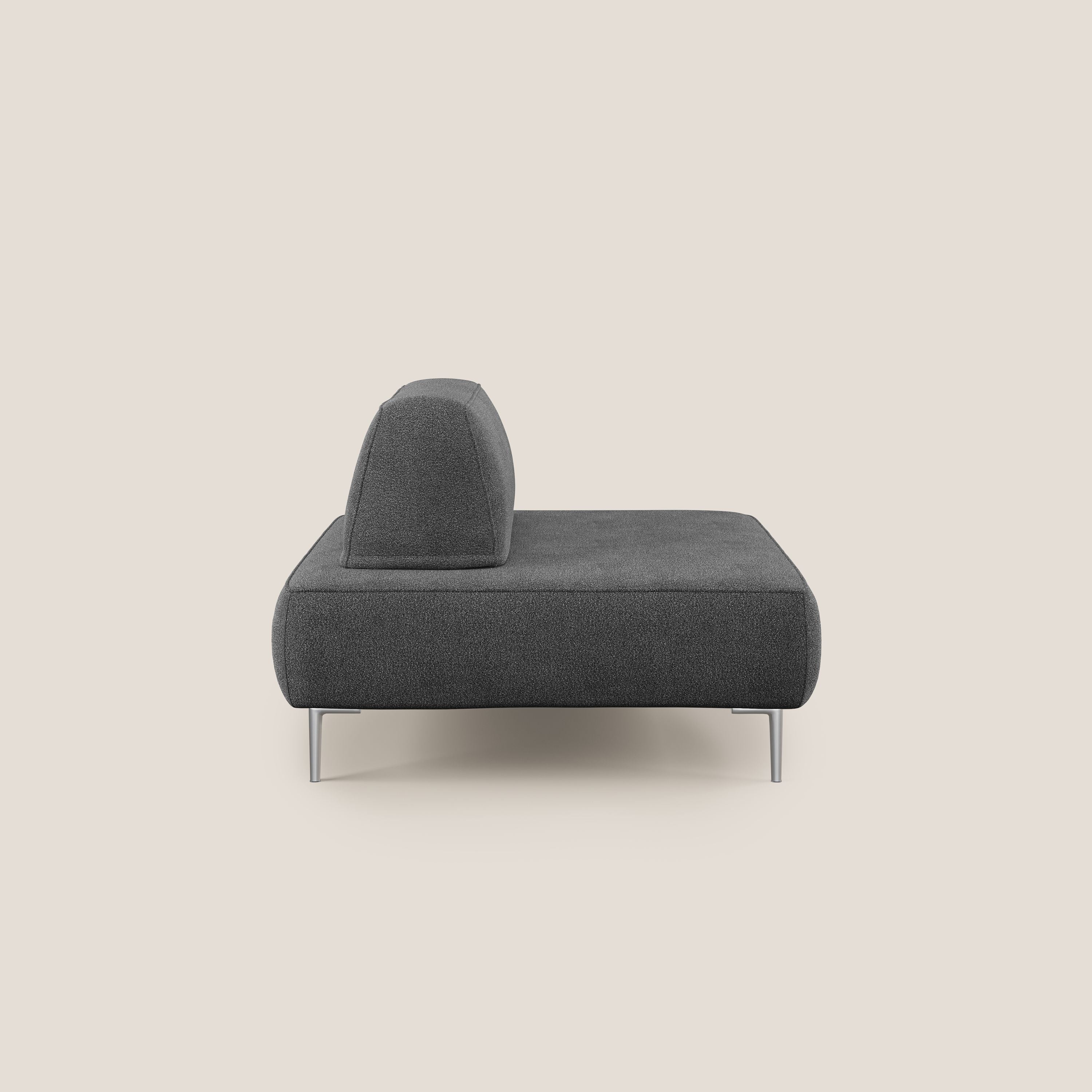 Newton poltrona modulare con schienali movibili T07 antracite - divani.store