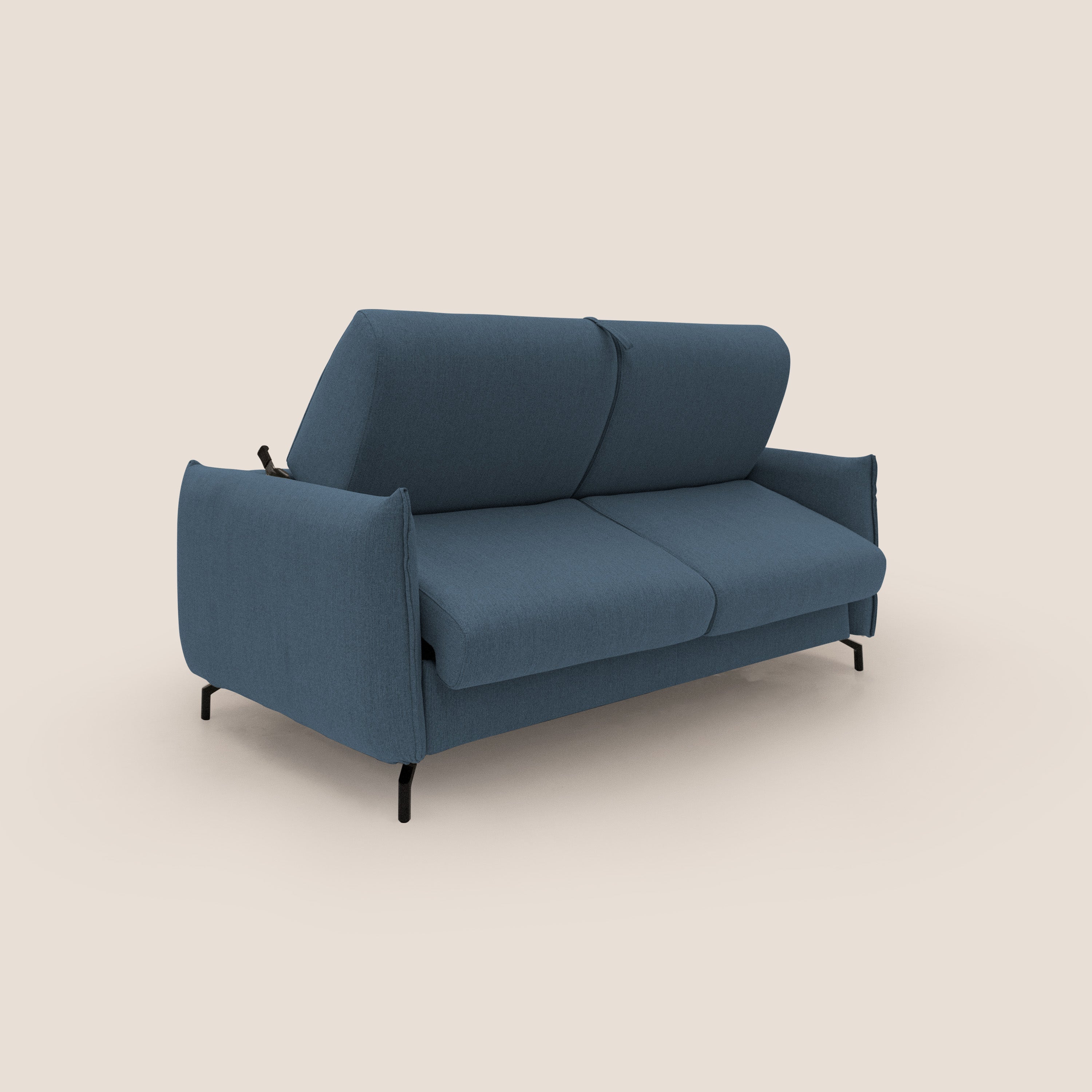 Scarlet divano letto in tessuto misto cotone impermeabile T19 blu