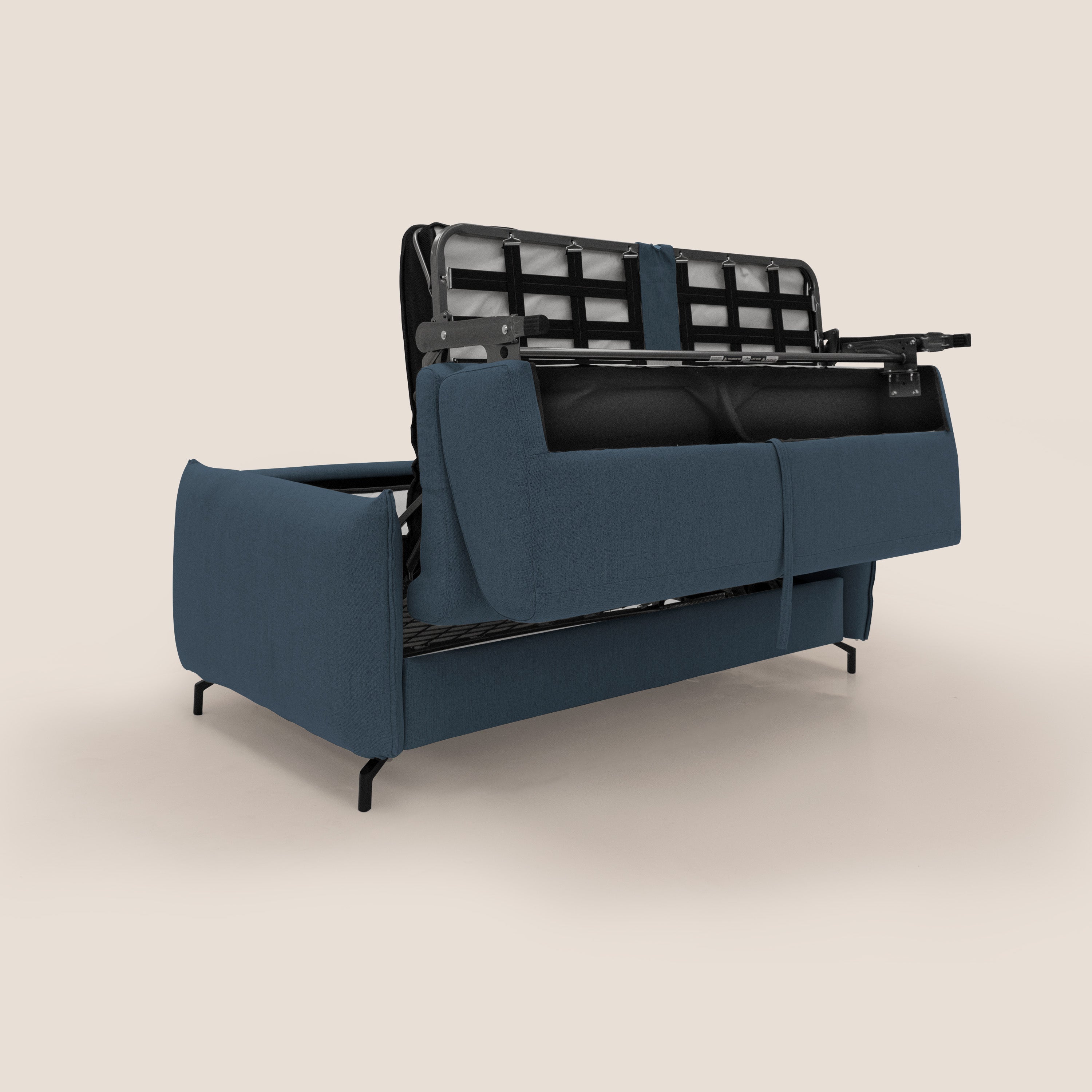 Scarlet divano letto in tessuto misto cotone impermeabile T19 blu