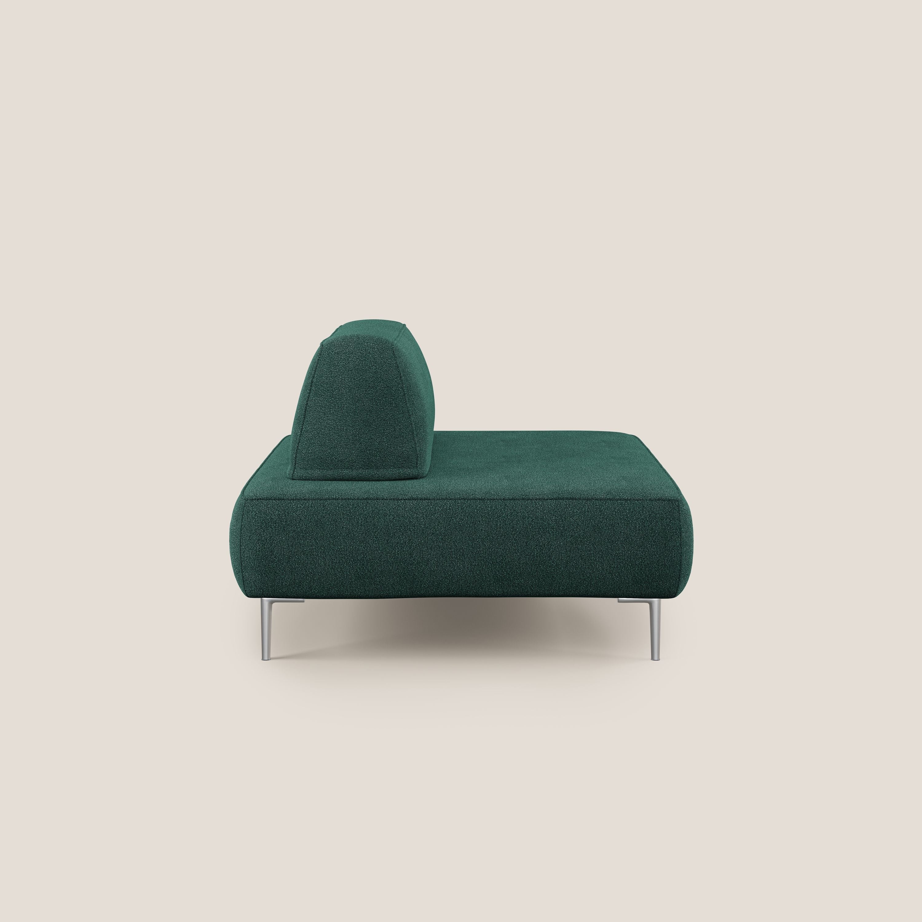 Newton poltrona modulare con schienali movibili T07 verde - divani.store