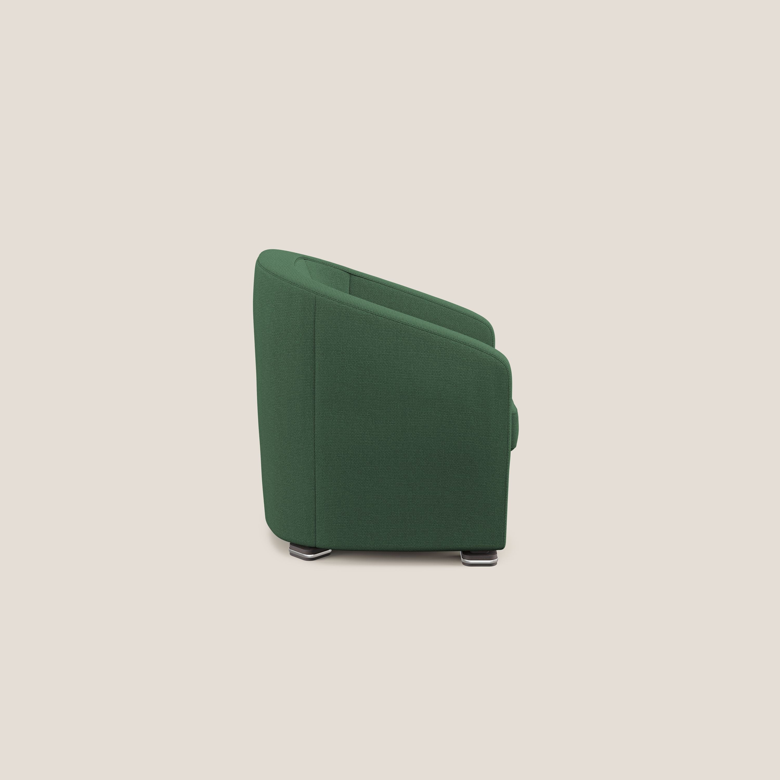 Cloe Poltroncina in tessuto smacchiabile con acqua QuickClean T08 verde - divani.store