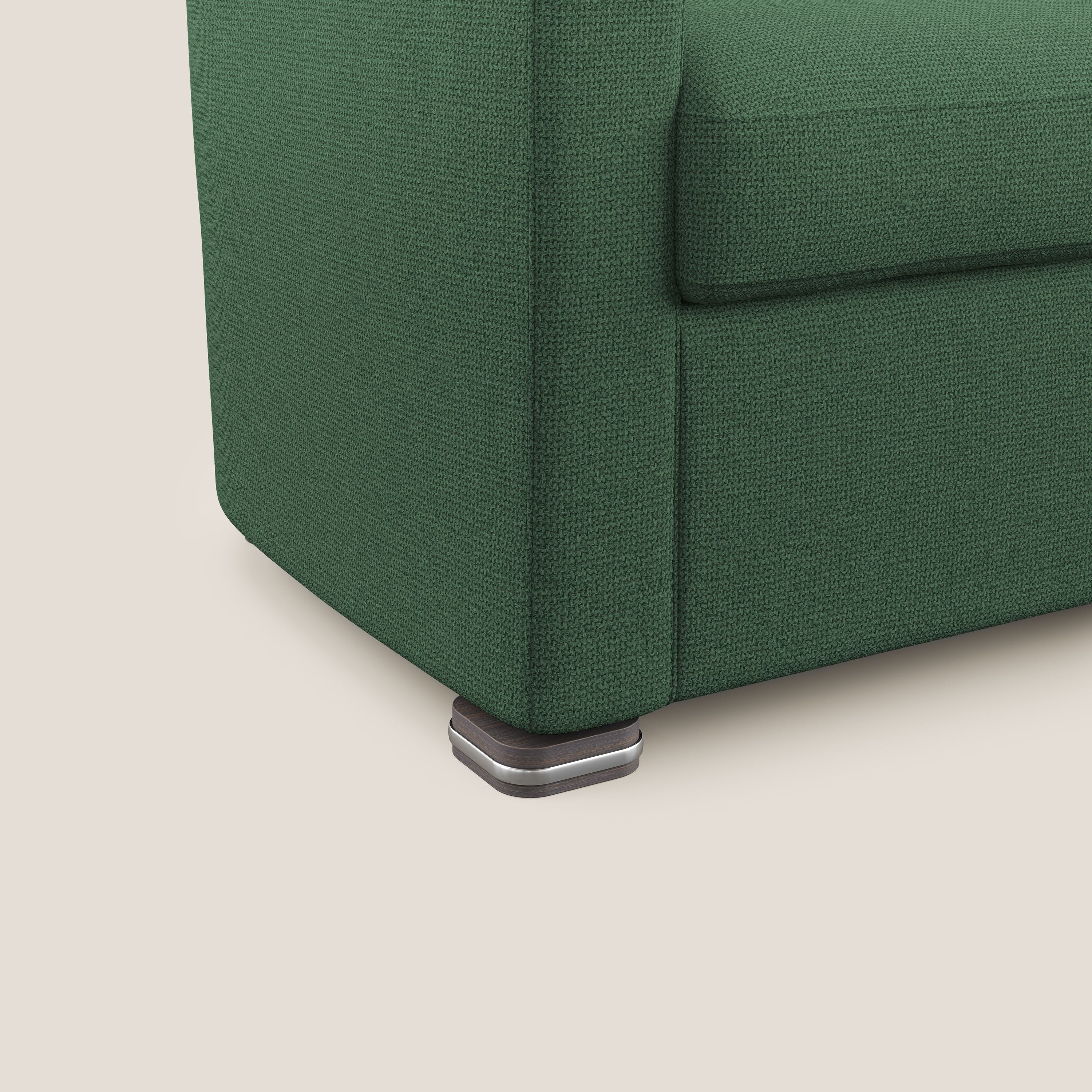 Cloe Poltroncina in tessuto smacchiabile con acqua QuickClean T08 verde - divani.store