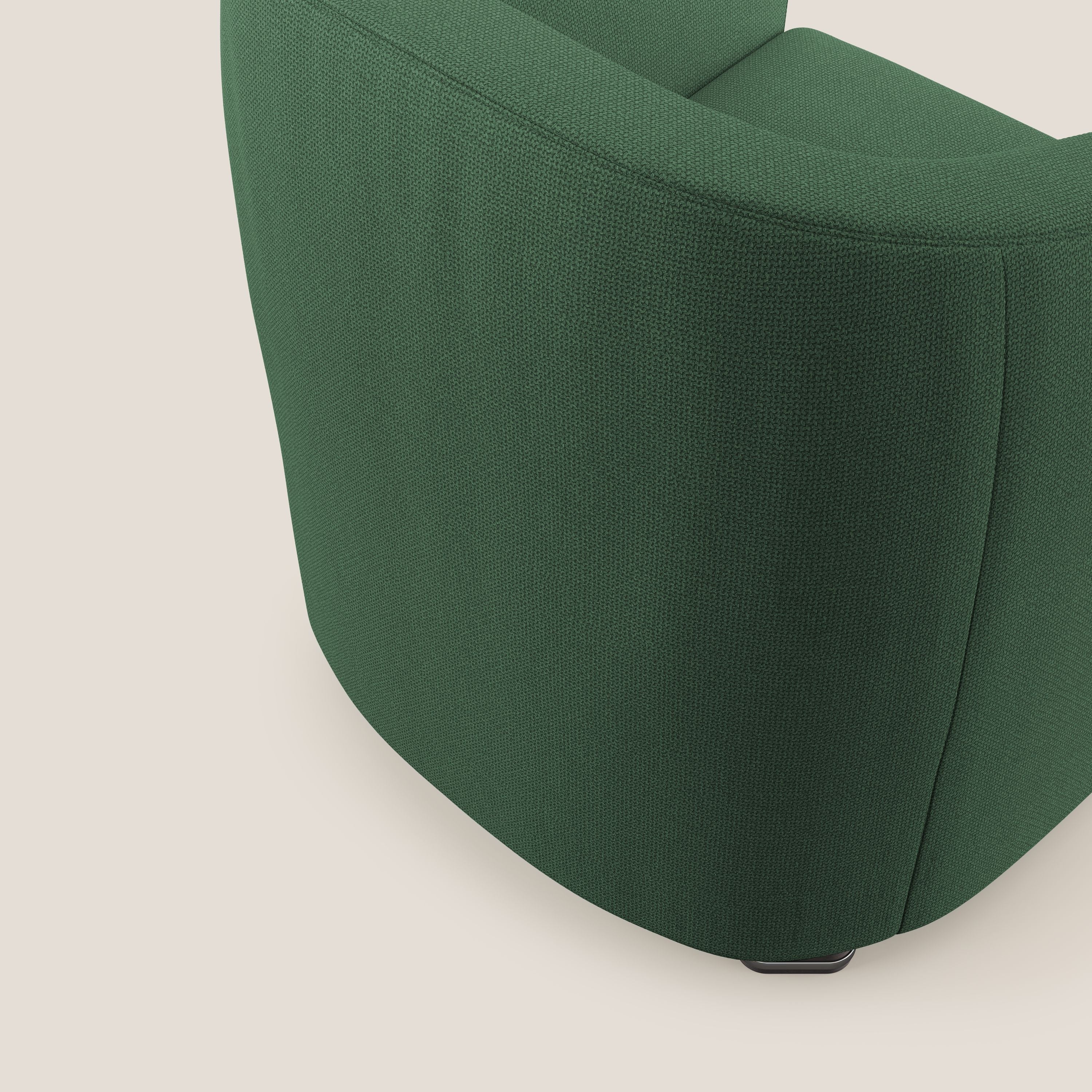 Cloe Poltroncina in tessuto smacchiabile con acqua QuickClean T08 verde - divani.store