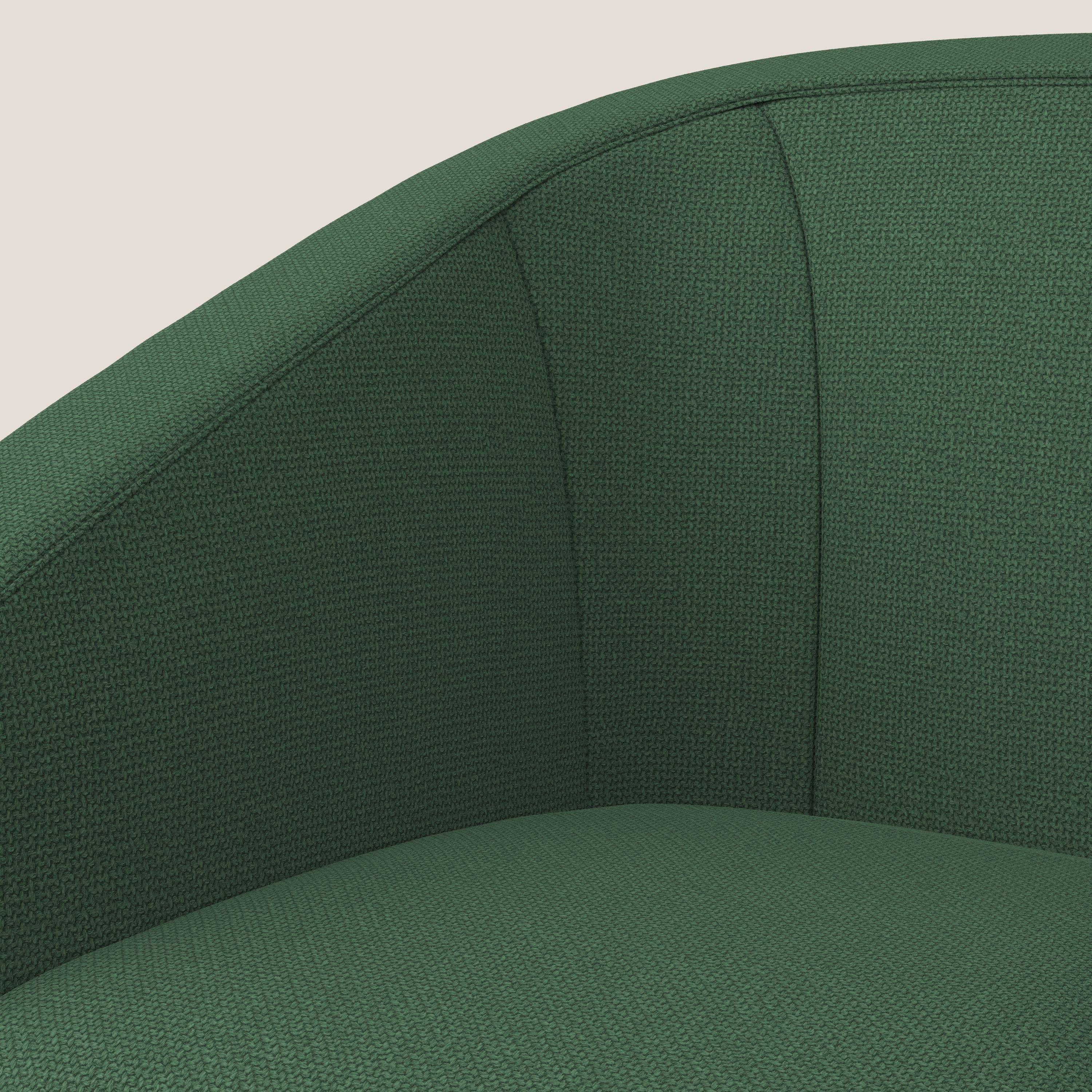 Cloe Poltroncina in tessuto smacchiabile con acqua QuickClean T08 verde - divani.store