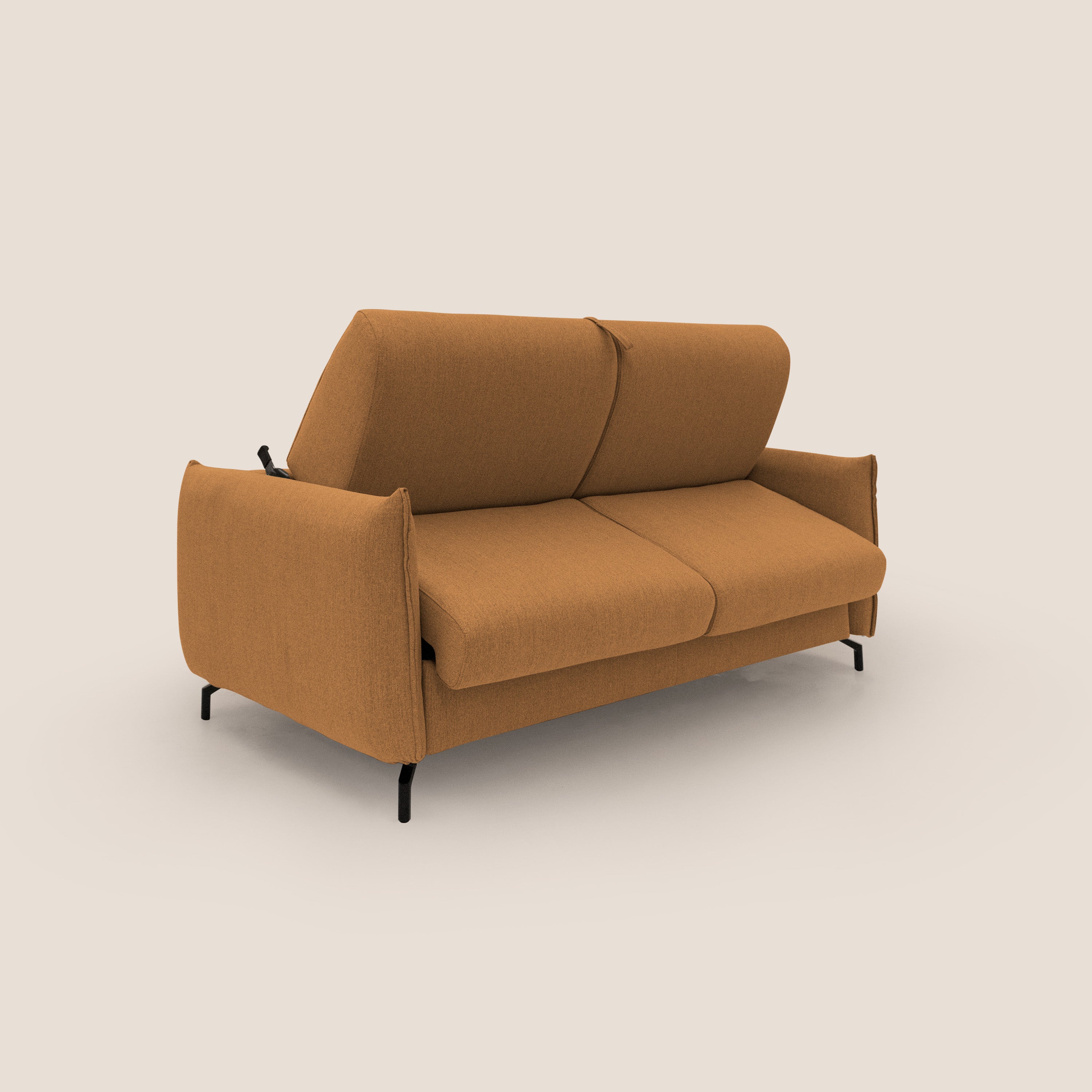 Scarlet divano letto in tessuto misto cotone impermeabile T19 arancio