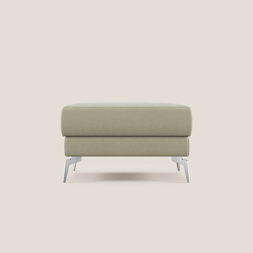 Star Pouf con piedini alti in tessuto smacchiabile T05 panna - divani.store