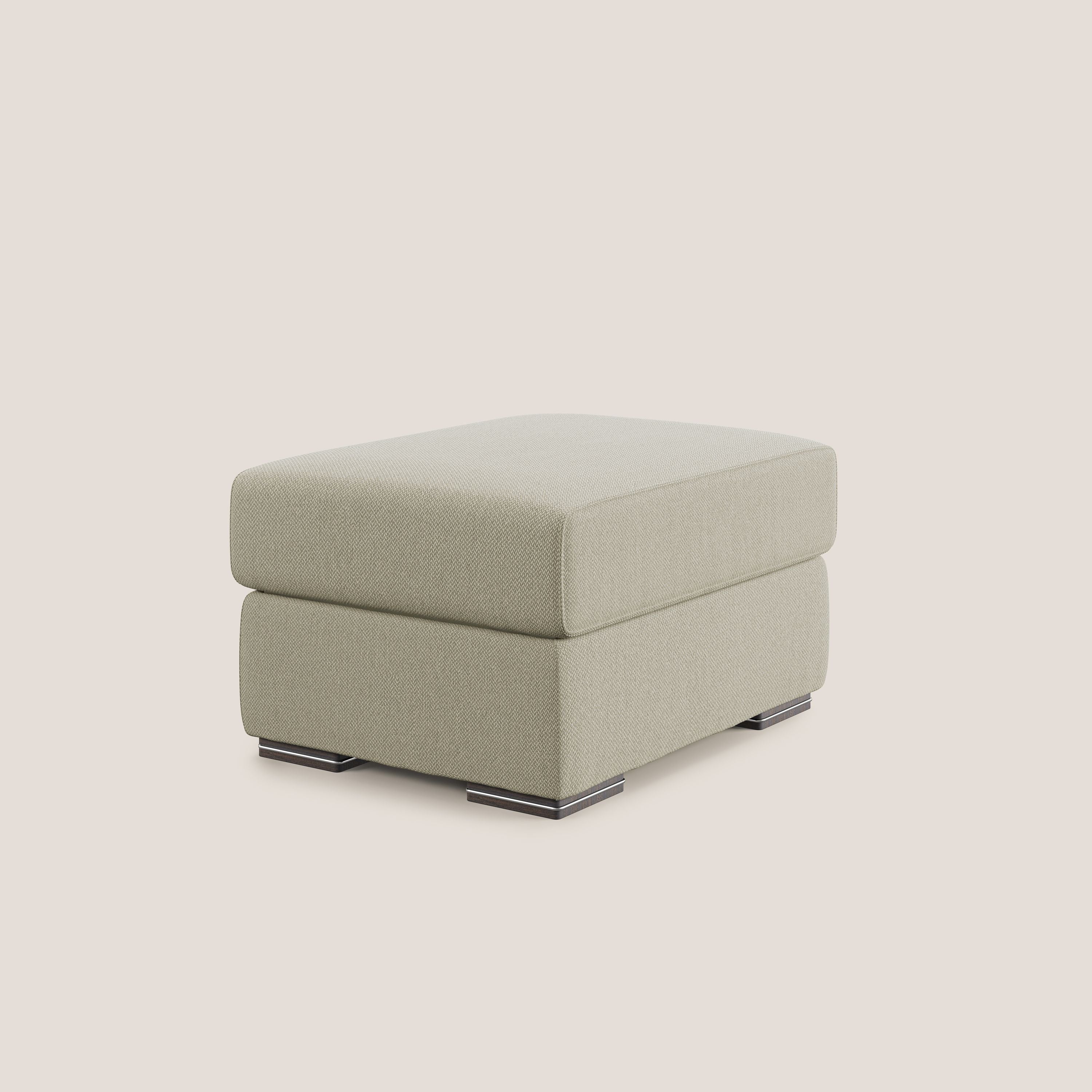 Sun pouf apribile contenitore in tessuto smacchiabile ad acqua T05 panna - divani.store