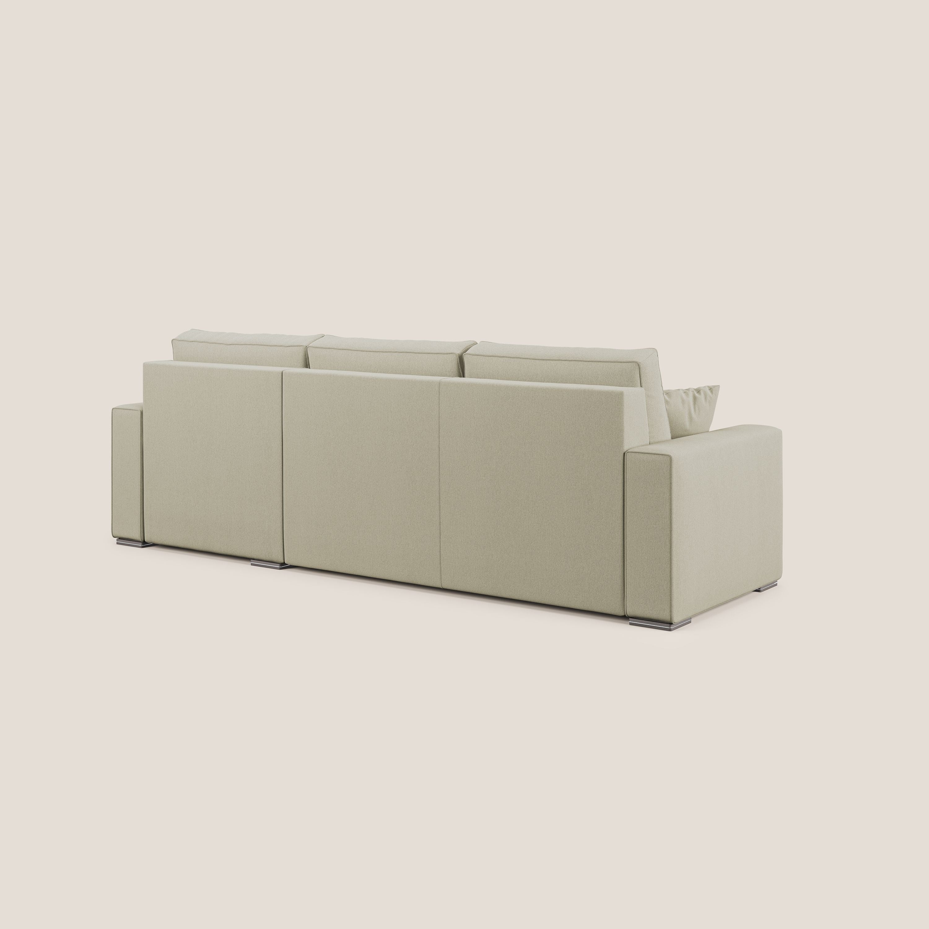 Dream Divano letto angolare in tessuto smacchiabile T05 panna - divani.store
