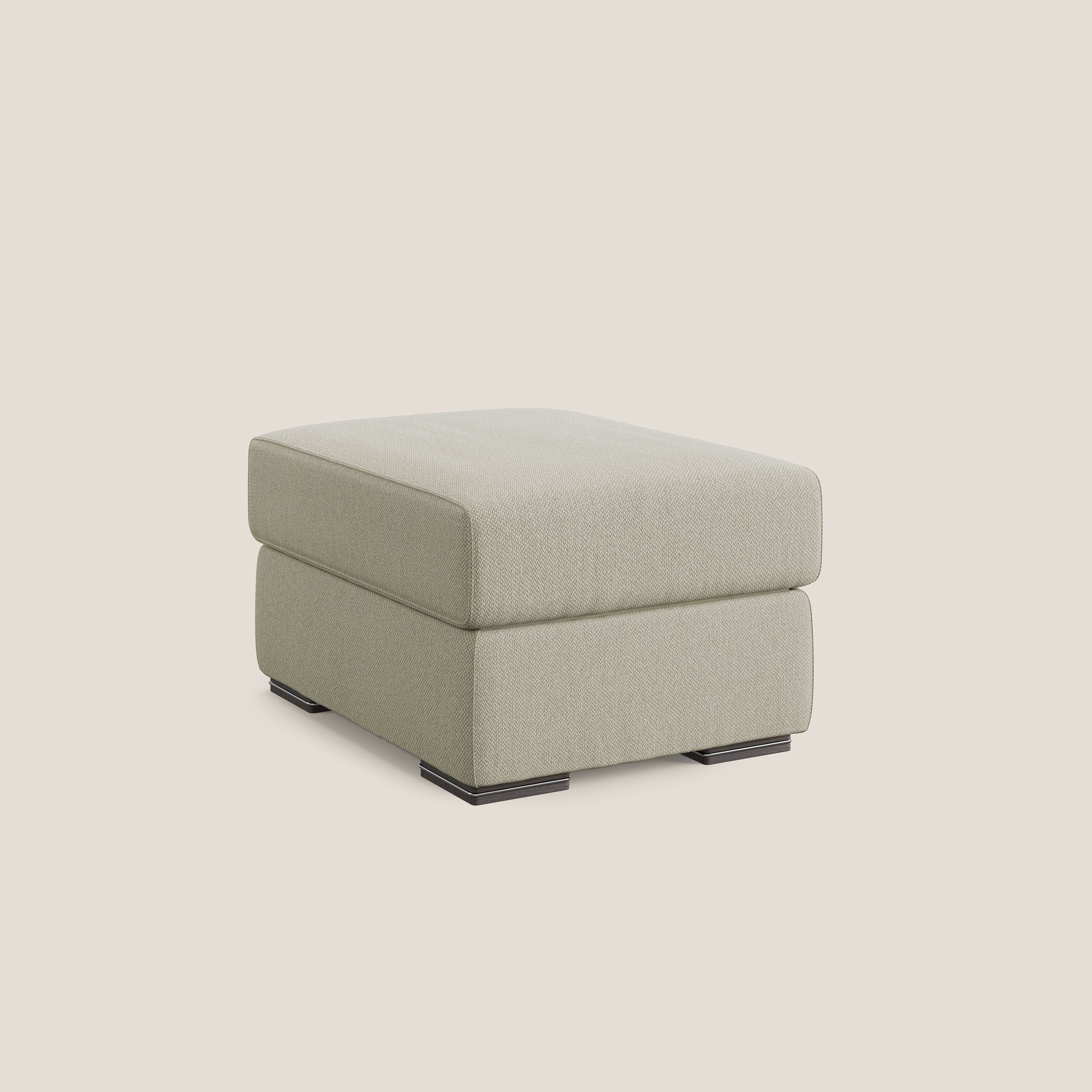 Sun pouf apribile contenitore in tessuto smacchiabile ad acqua T05 panna - divani.store