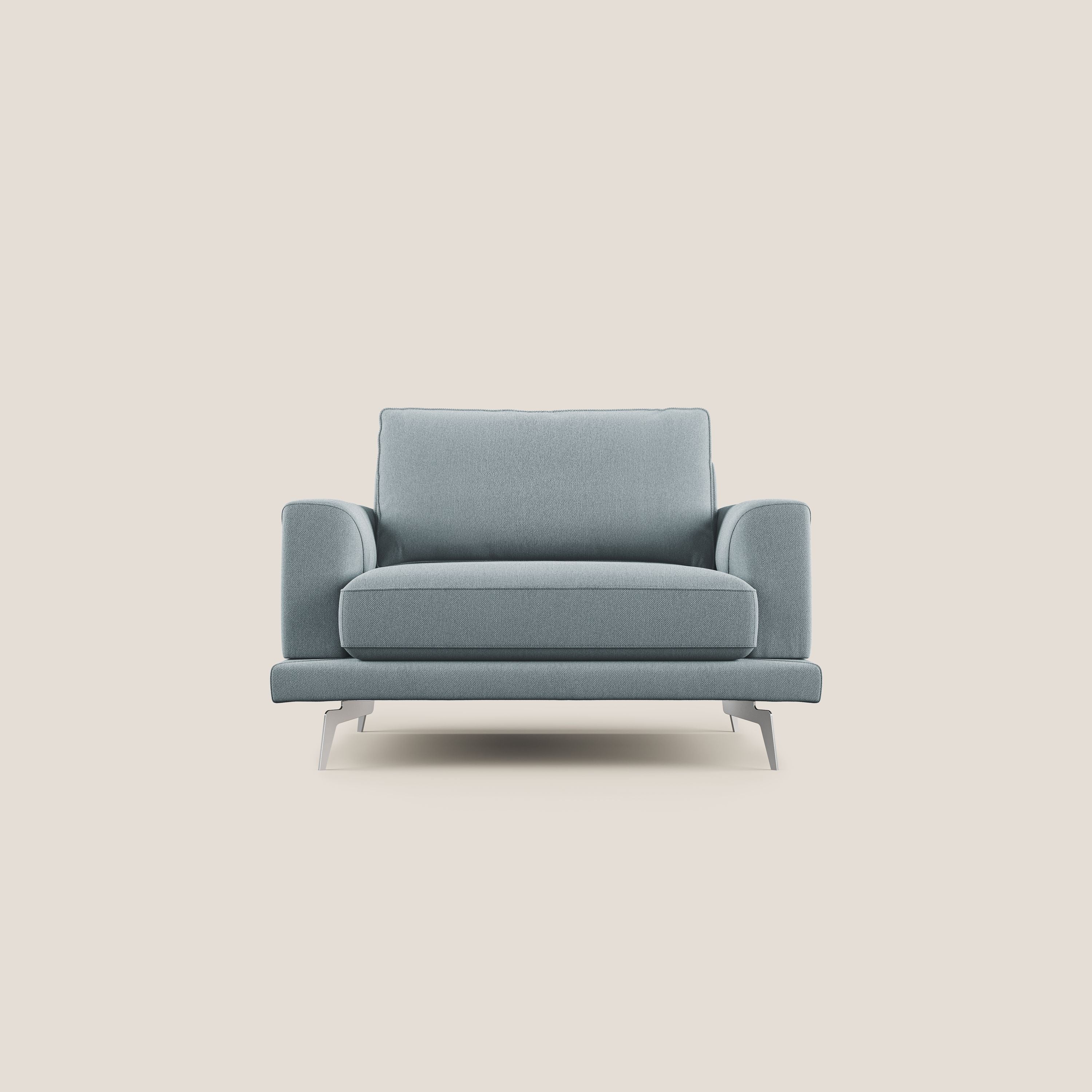 Dorian poltrona moderna in tessuto smacchiabile T05 carta da