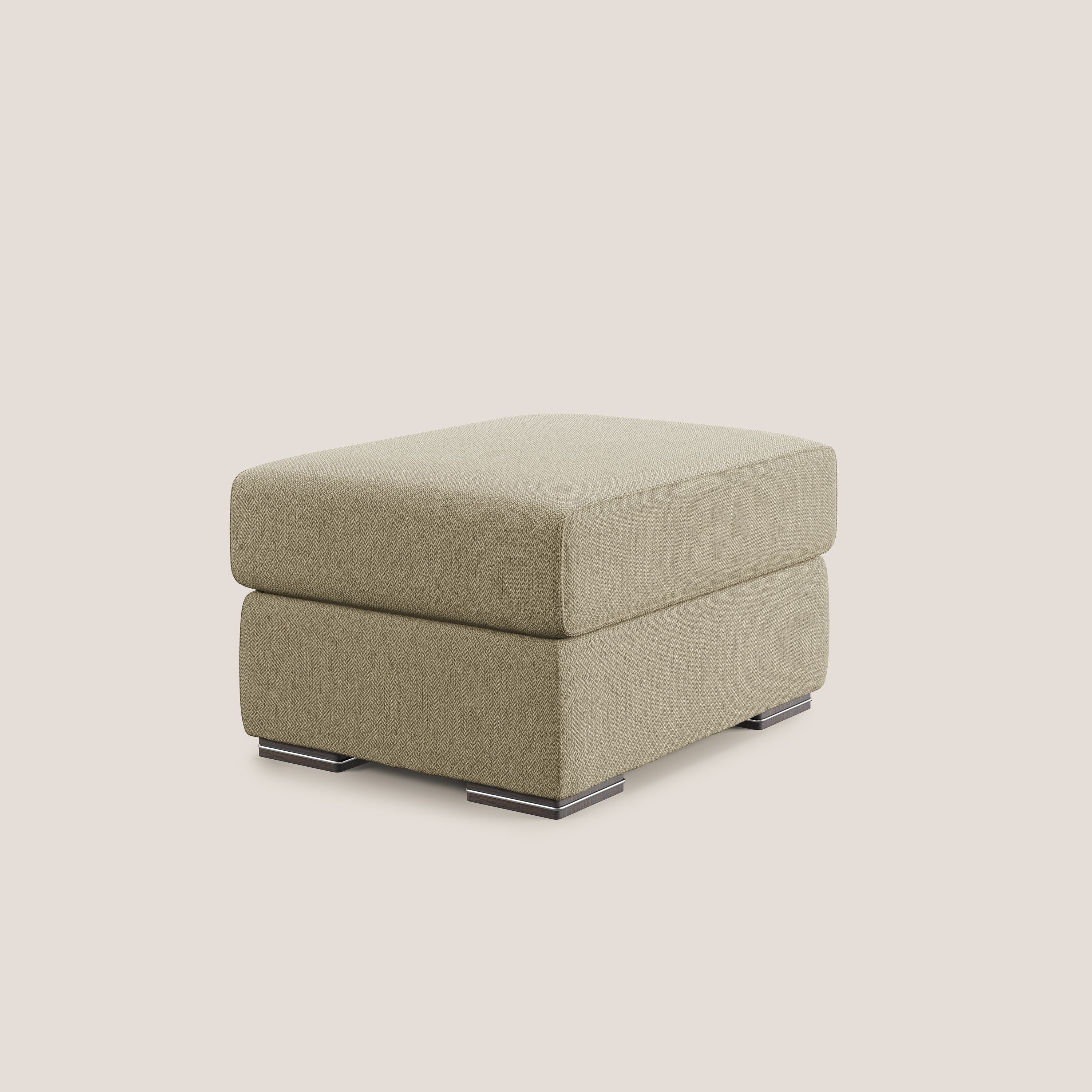 Sun pouf apribile contenitore in tessuto smacchiabile ad acqua T05 cammello - divani.store
