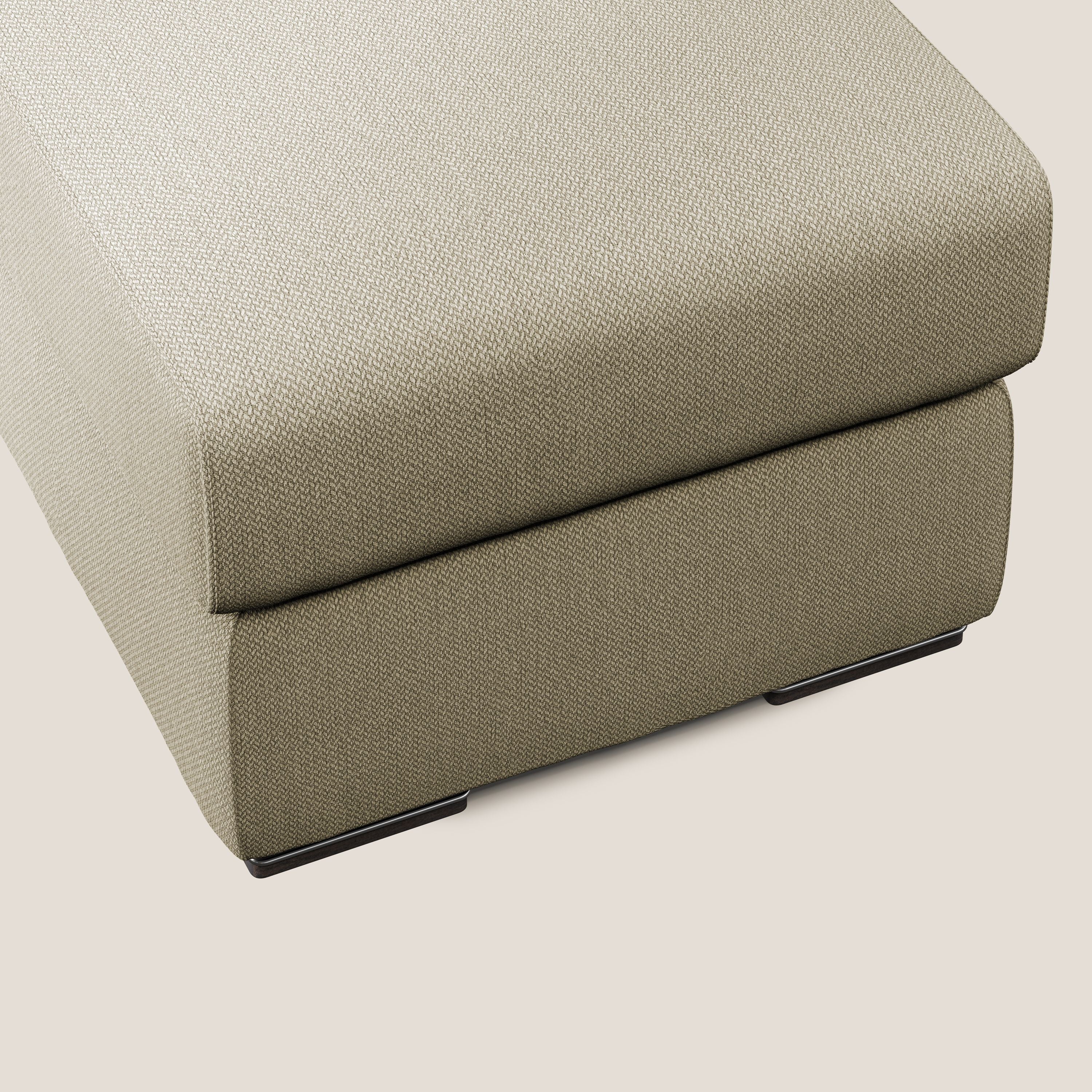 Sun pouf apribile contenitore in tessuto smacchiabile ad acqua T05 cammello - divani.store