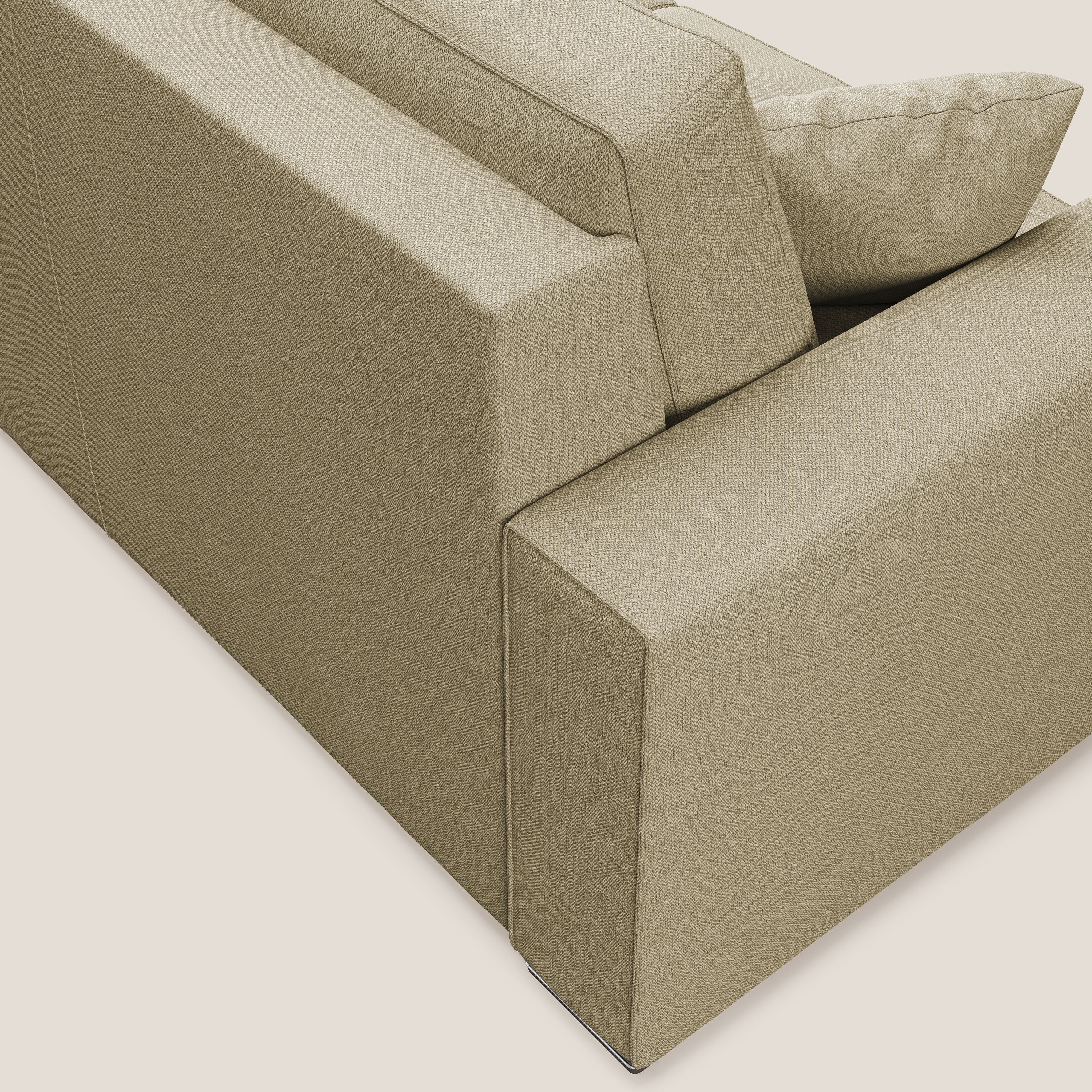 Dream Divano letto angolare in tessuto smacchiabile T05 cammello - divani.store