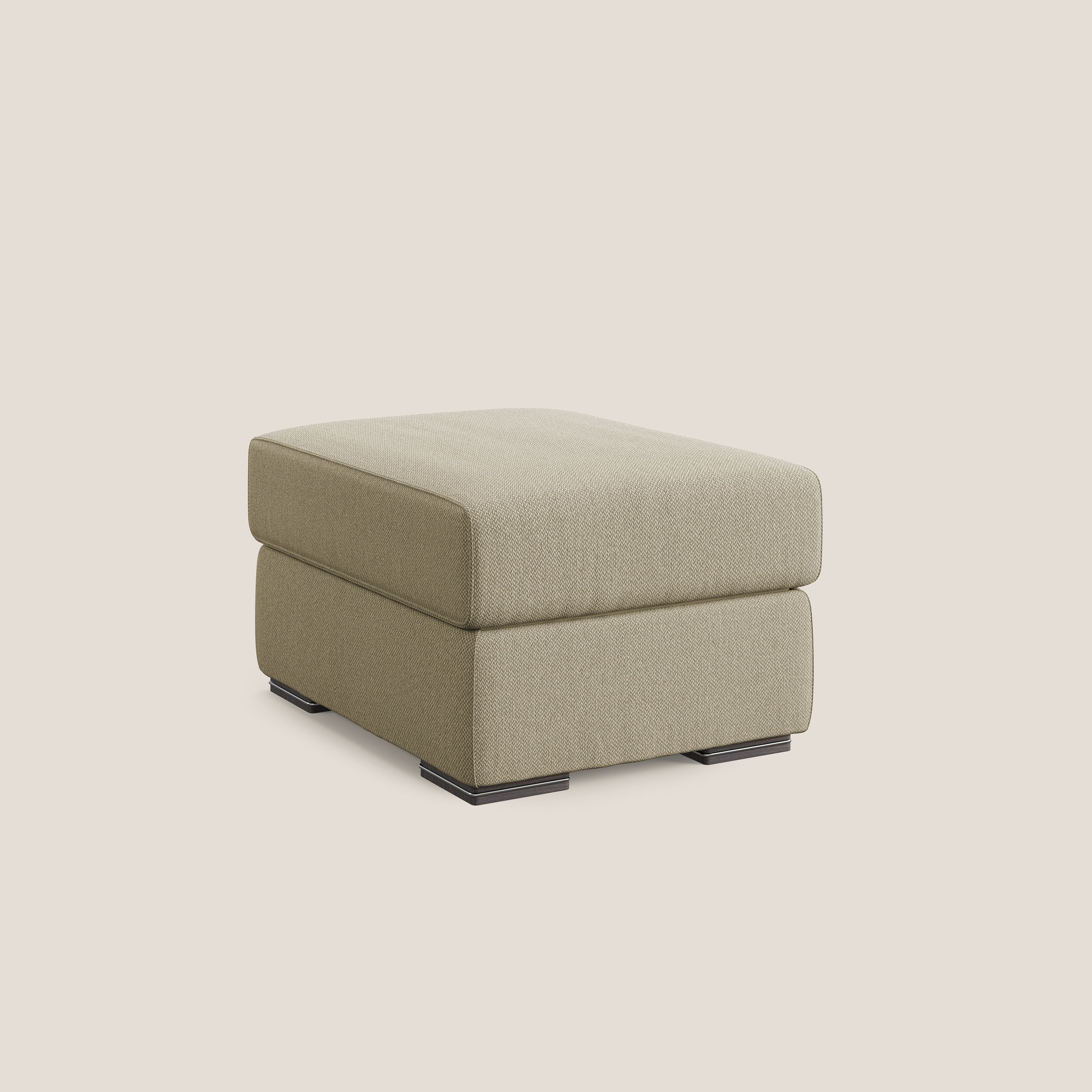 Sun pouf apribile contenitore in tessuto smacchiabile ad acqua T05 cammello - divani.store