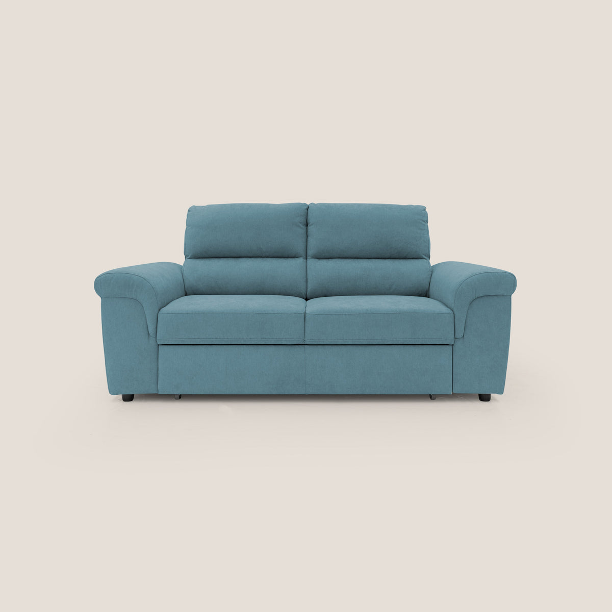 Pouf CONRAD Cotone Azzurro 50 Cm 50 Cm 35 Cm - 4