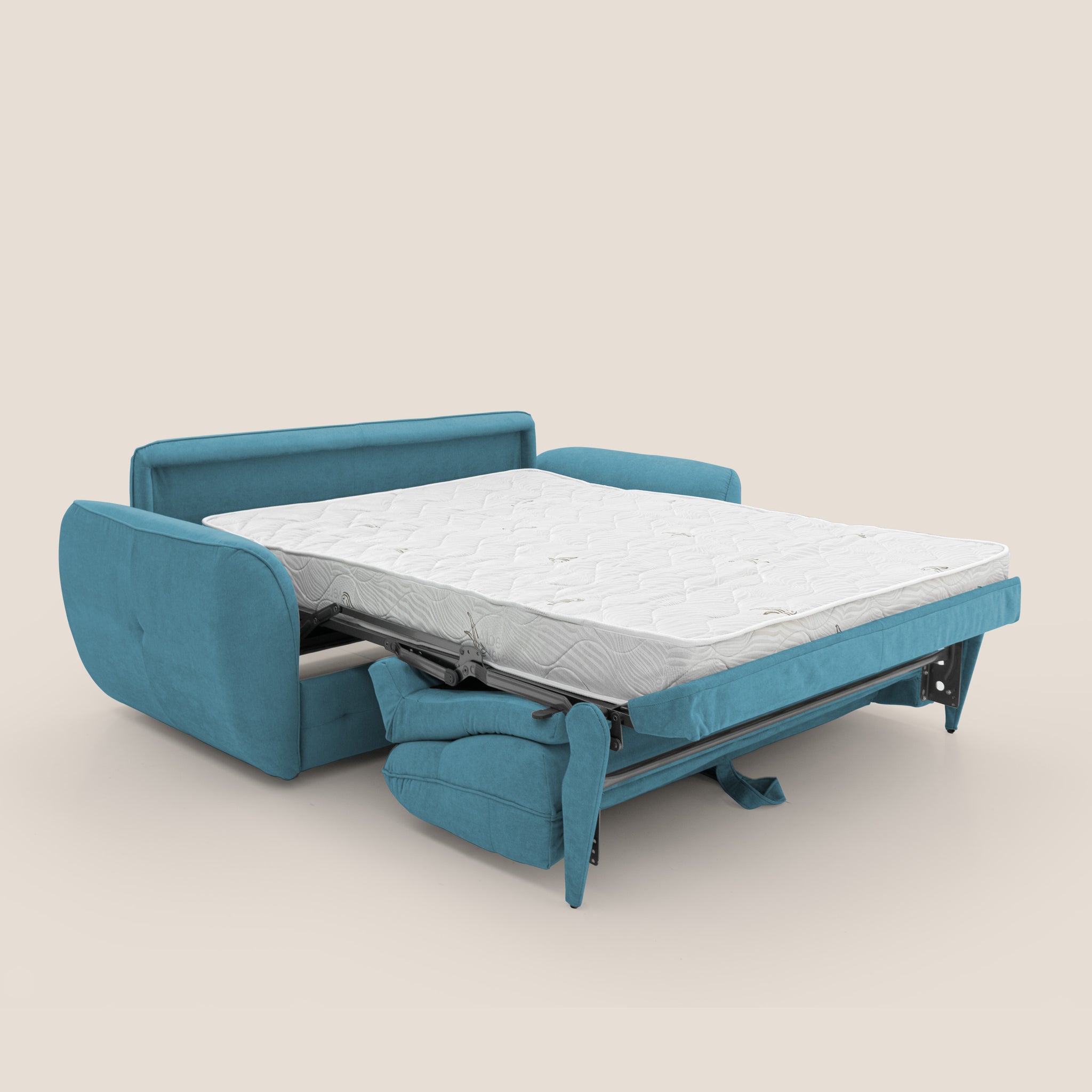 Zeus Divano letto scandinavo con schienale alto in tessuto impermeabile T02