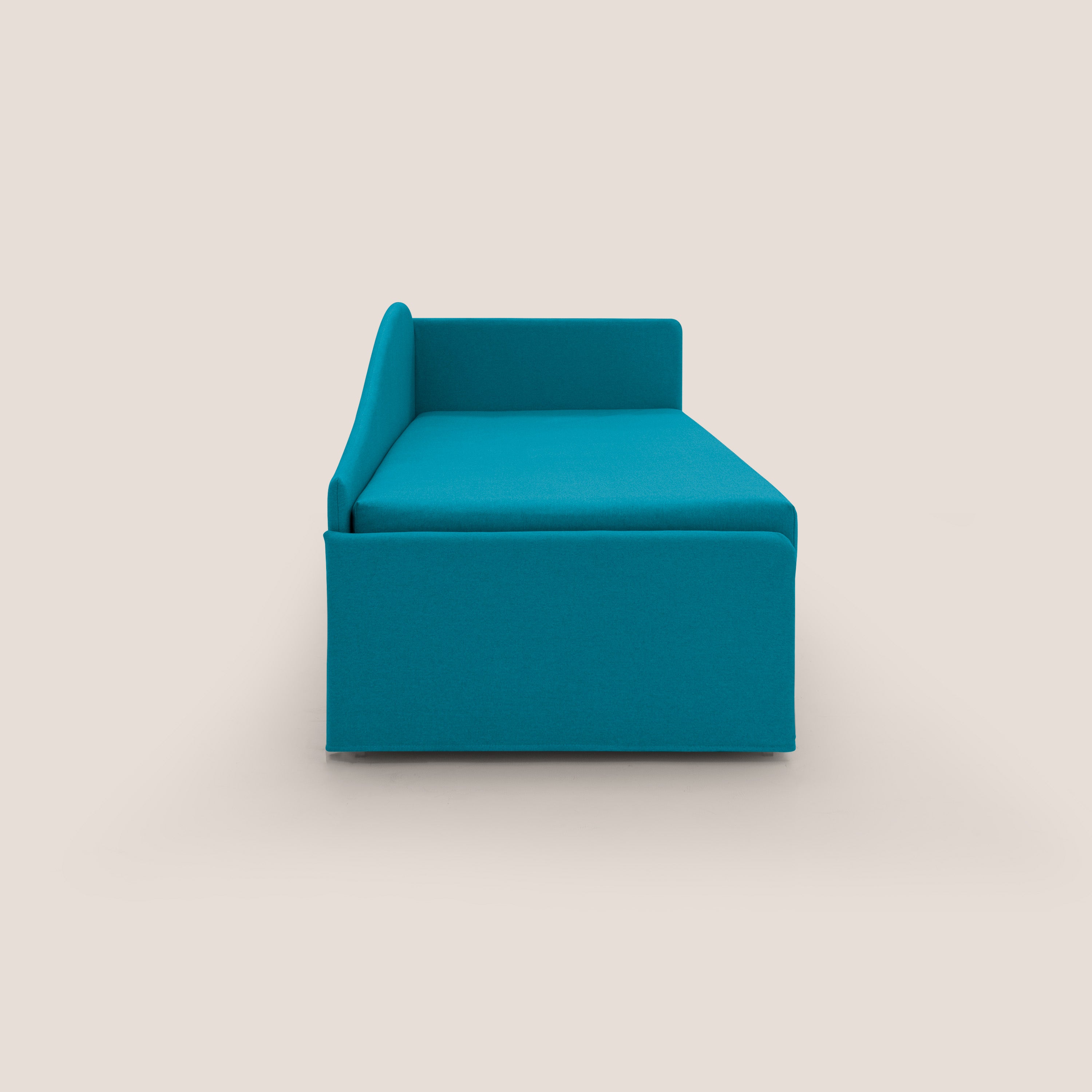Nolo Divano duplex con doppio letto in tessuto simil cotone impermeabile T13 azzurro - divani.store