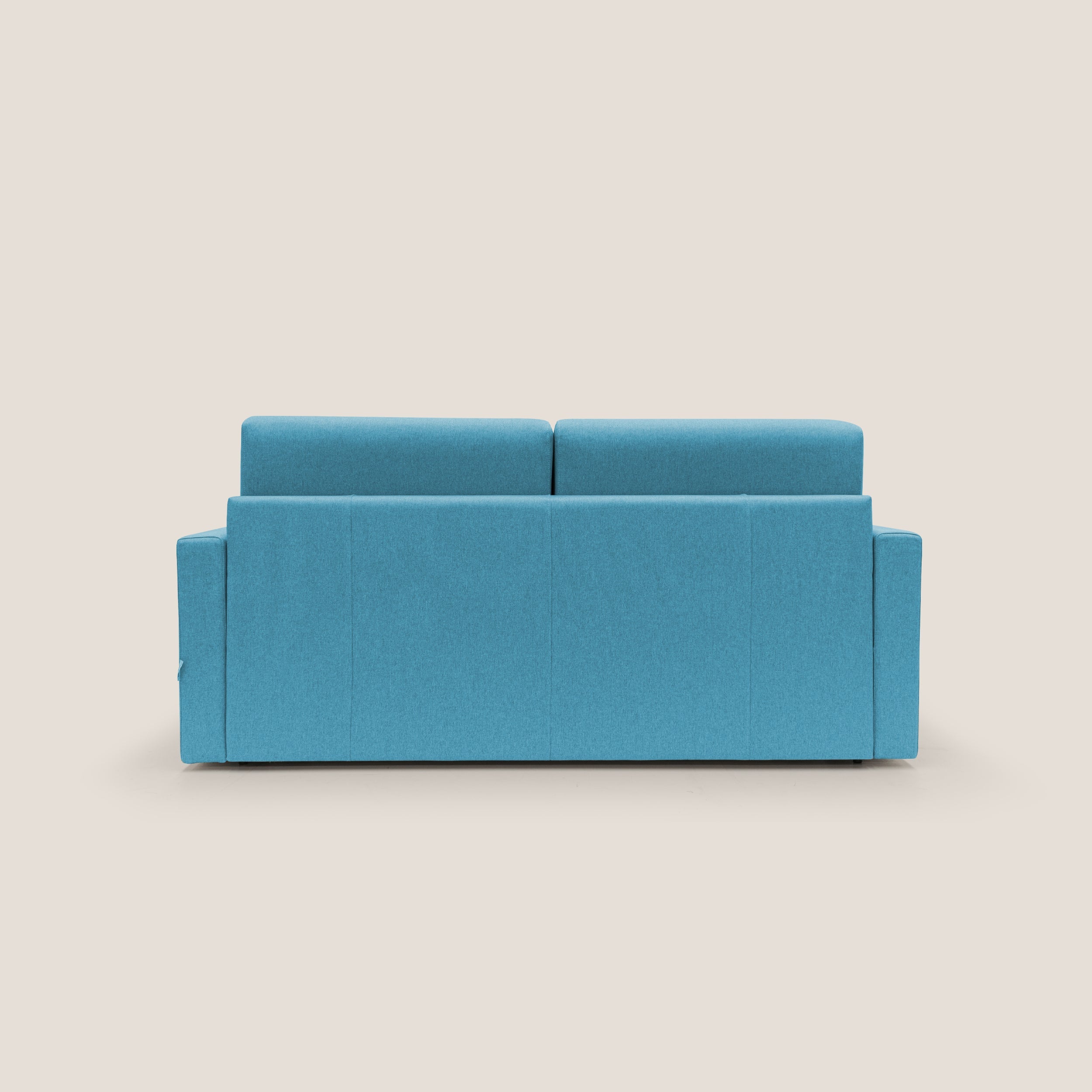 Chris Divano letto matrimoniale in tessuto impermeabile T13 azzurro - divani.store