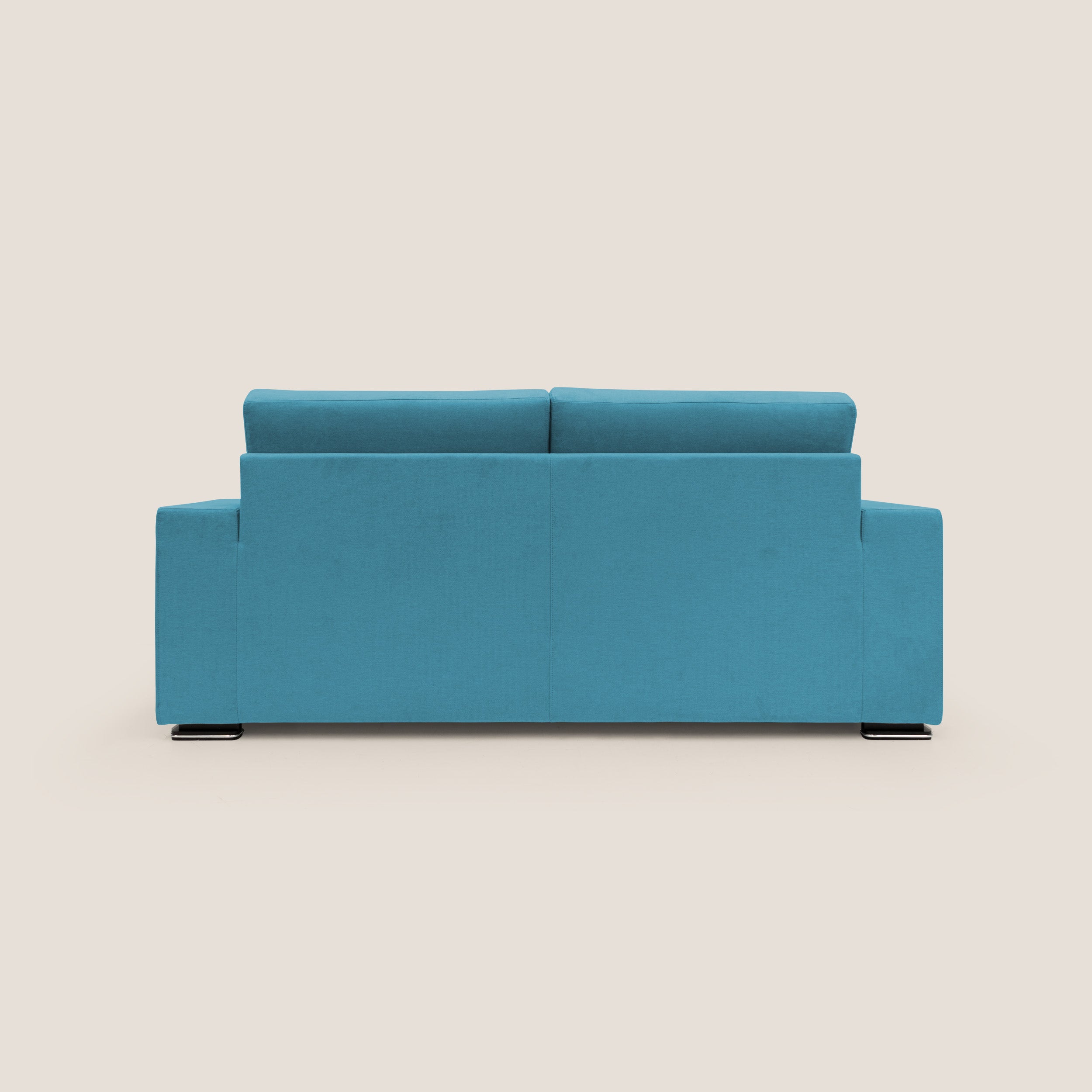 Giove divano in morbido tessuto impermeabile T02 azzurro - divani.store