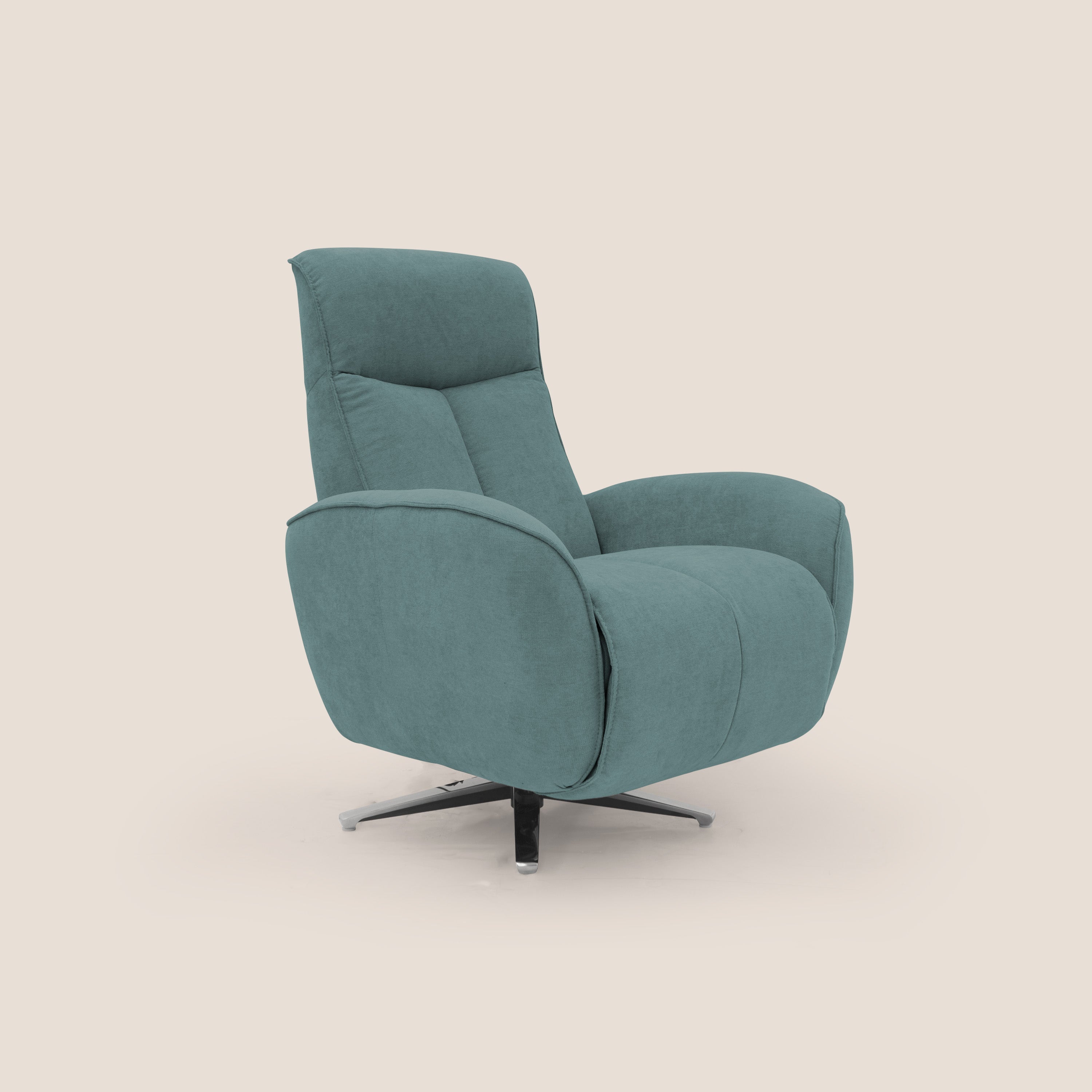 EVA Poltroncina RELAX in morbido tessuto impermeabile T02 petrolio - divani.store