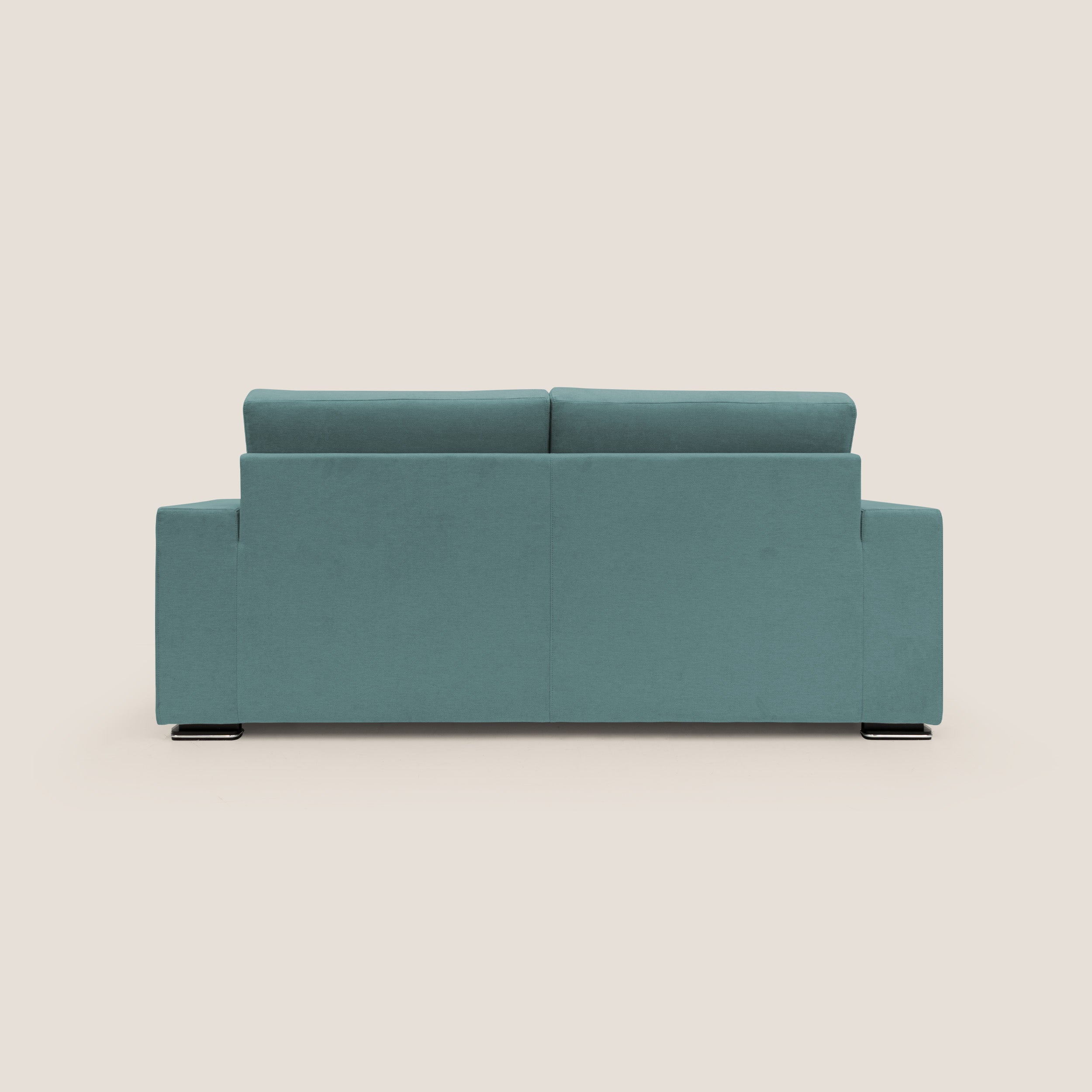 Giove divano in morbido tessuto impermeabile T02 petrolio - divani.store