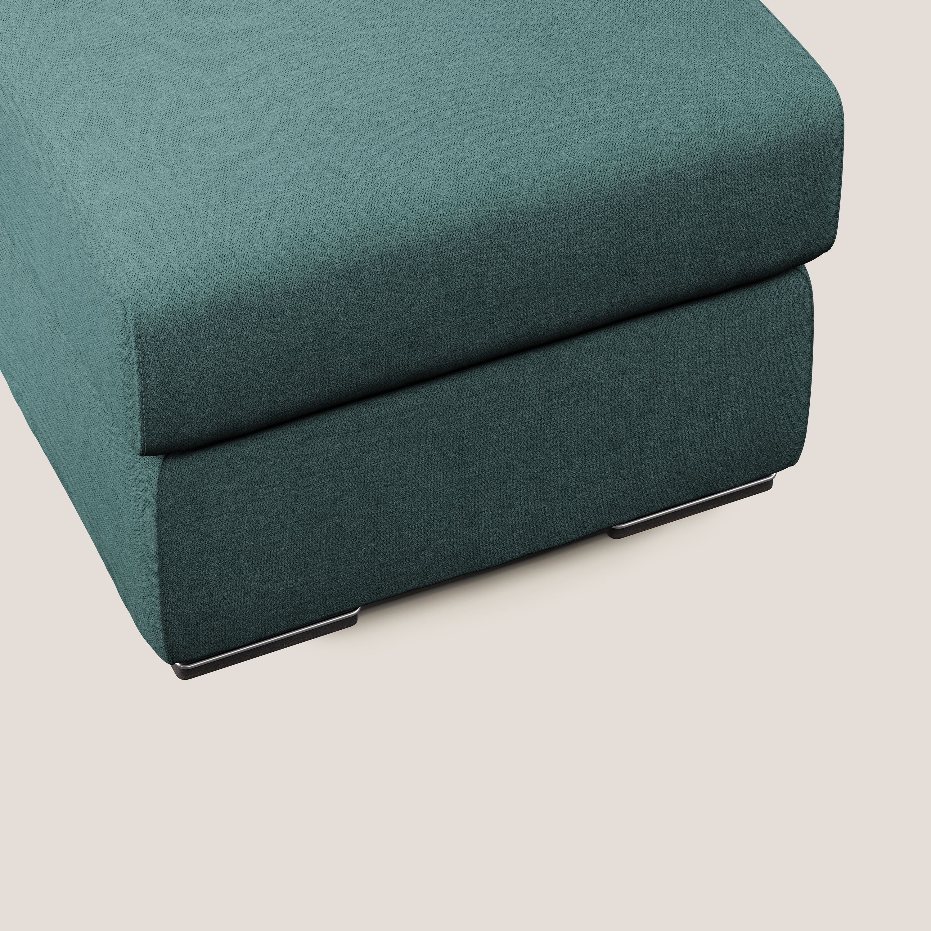 Sun pouf apribile contenitore in tessuto impermeabile T02 petrolio - divani.store