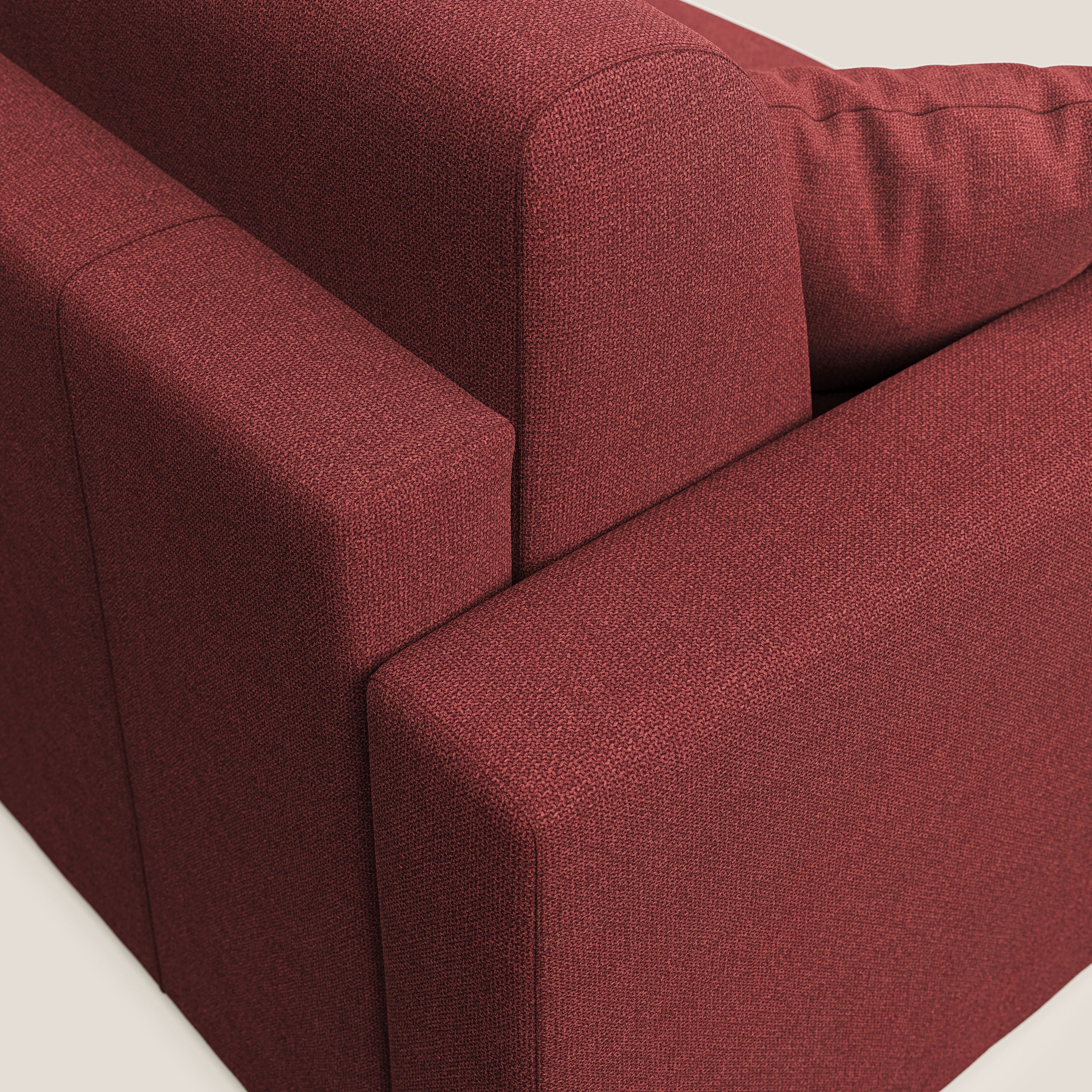 Best Divano letto matrimoniale in tessuto smacchiabile QuickClean T08 rosso - divani.store