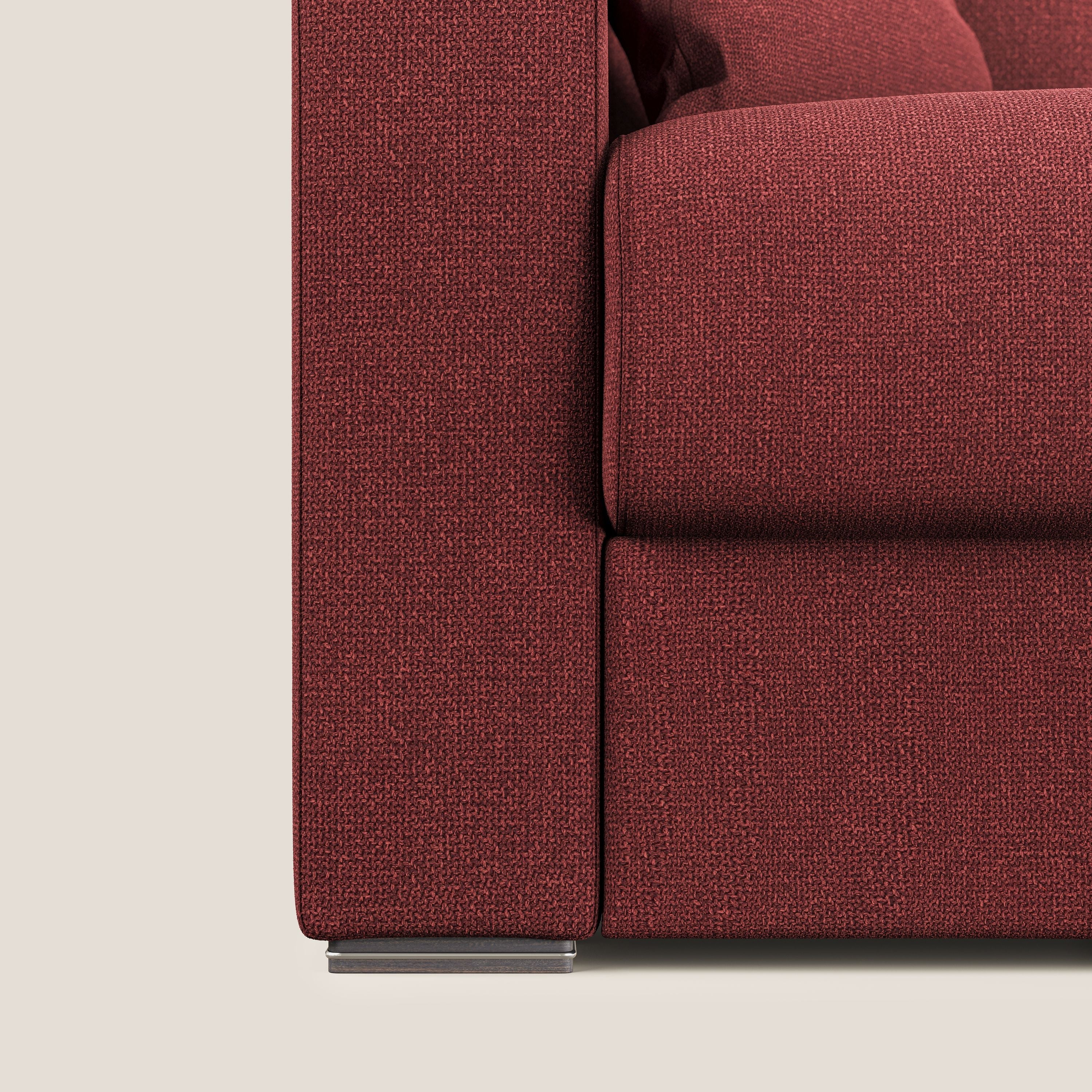 Best Divano letto matrimoniale in tessuto smacchiabile QuickClean T08 rosso - divani.store