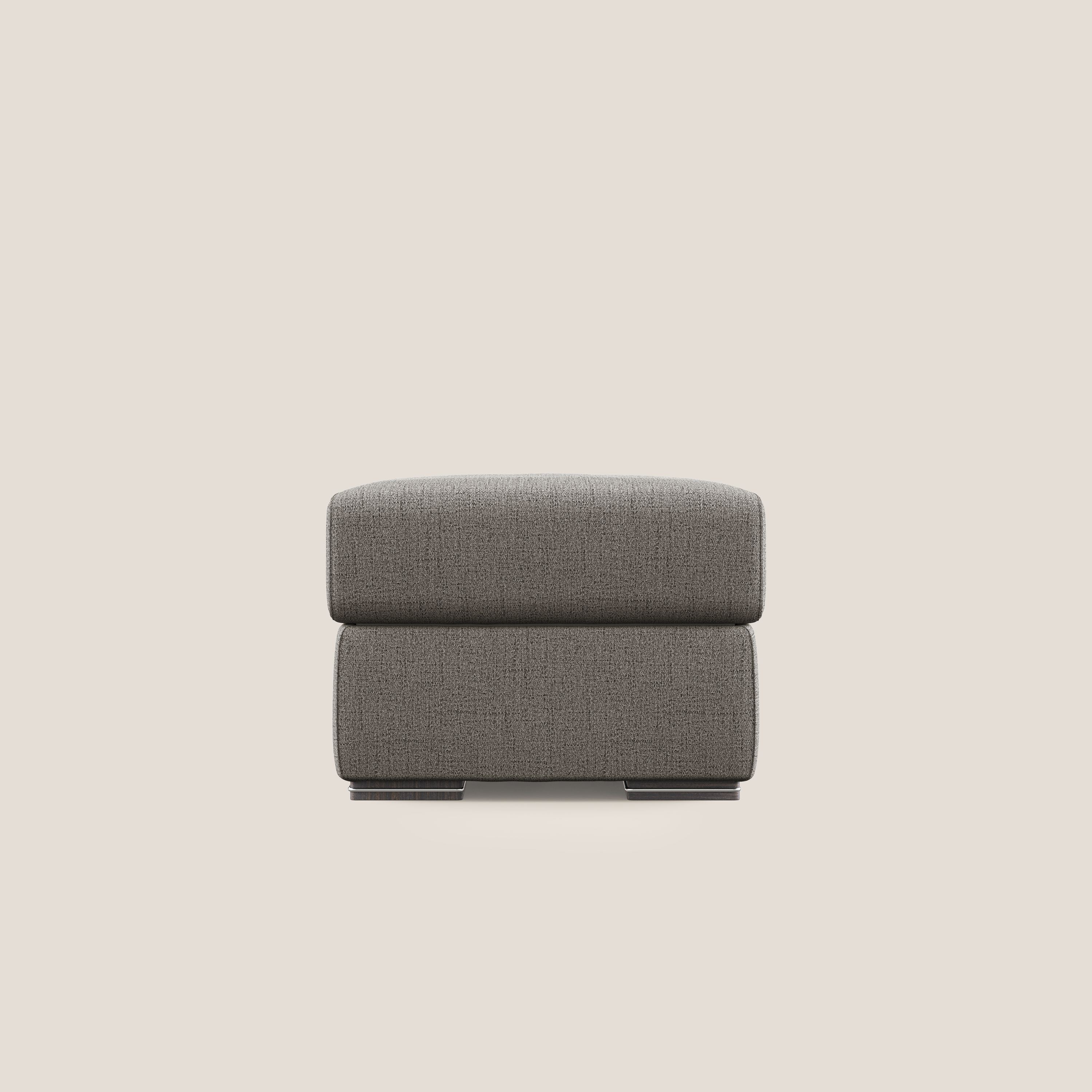 Sun pouf apribile contenitore in tessuto impermeabile fiammato T03 talpa - divani.store