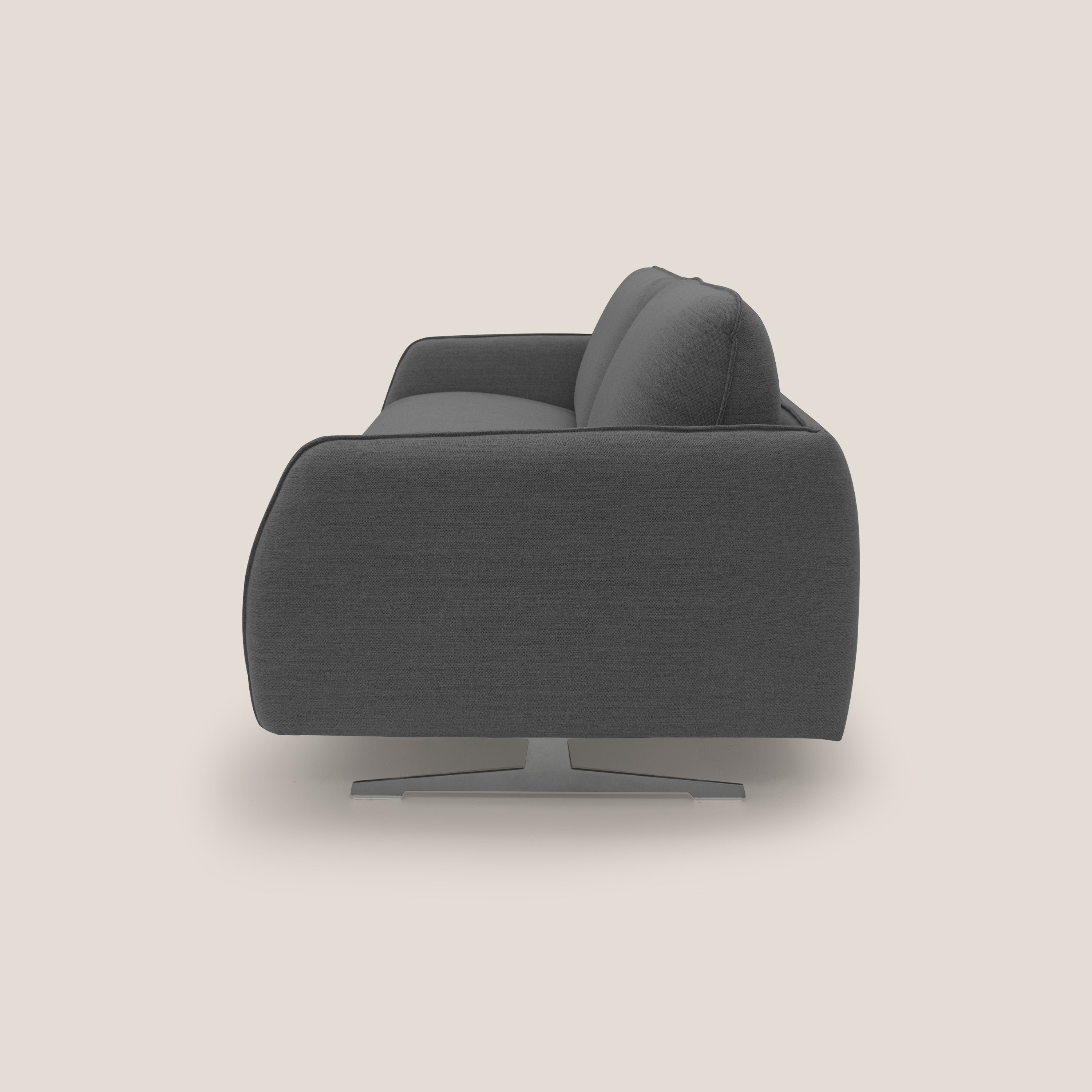 Texas Divano letto matrimoniale moderno in tessuto impermeabile T19 antracite - divani.store