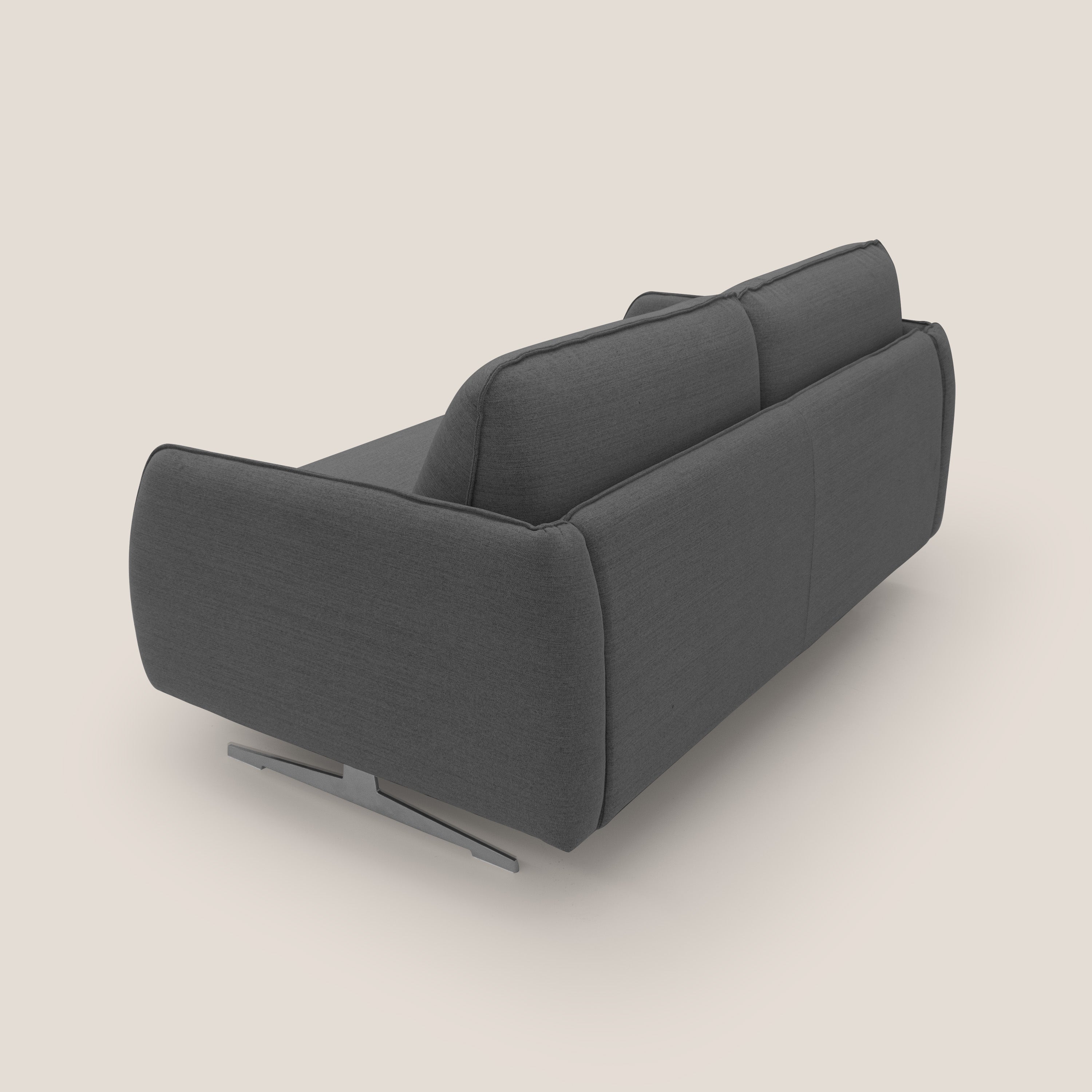 Texas Divano letto matrimoniale moderno in tessuto impermeabile T19 antracite - divani.store
