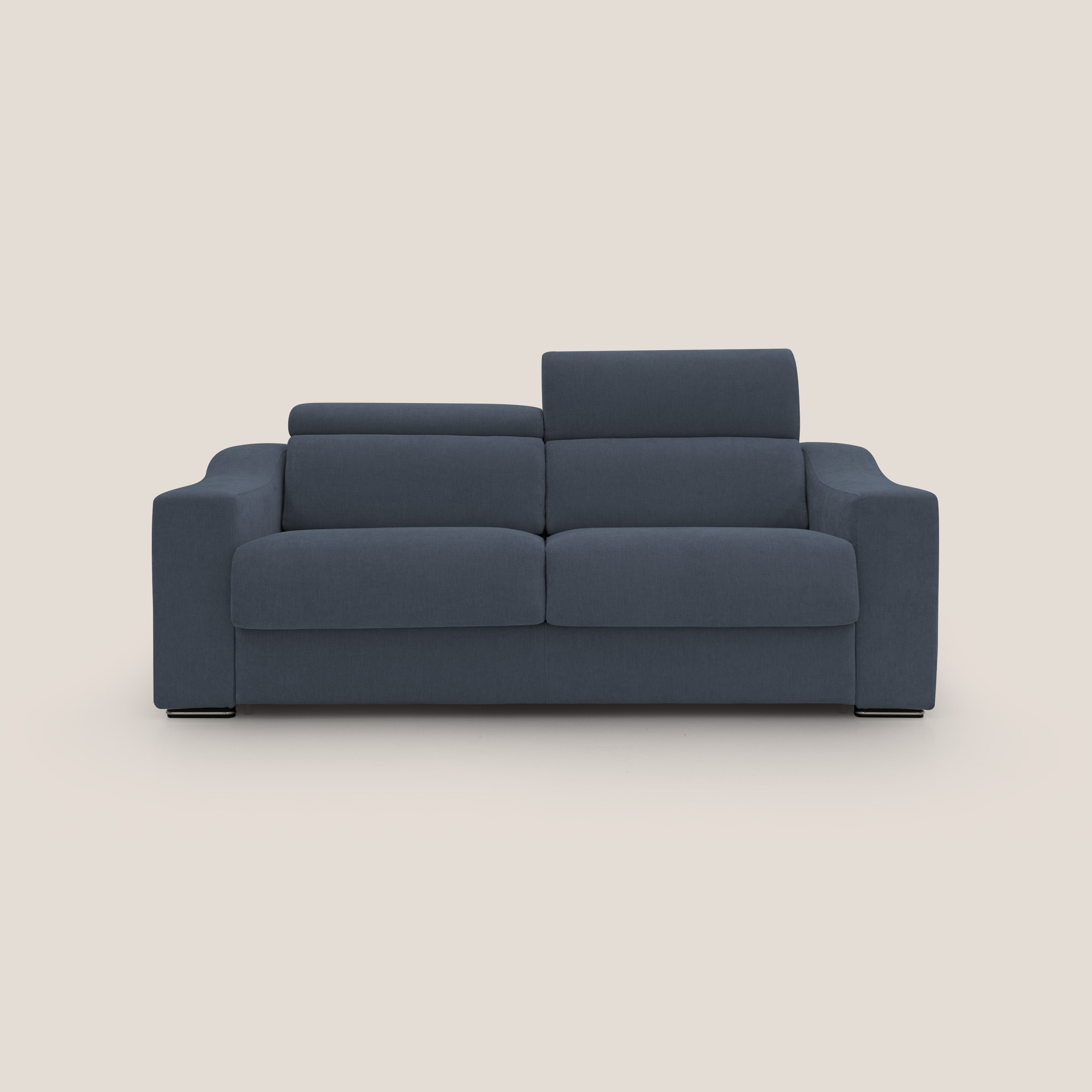 Bomber divano letto matrimoniale con poggiatesta in tessuto impermeabile T14 - divani.store