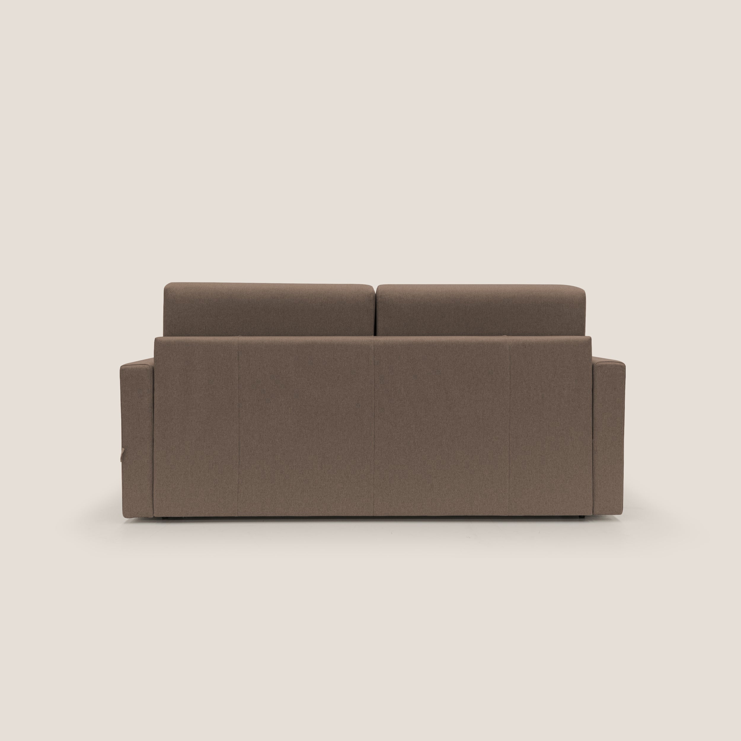 Chris Divano letto matrimoniale in tessuto impermeabile T13 marrone - divani.store