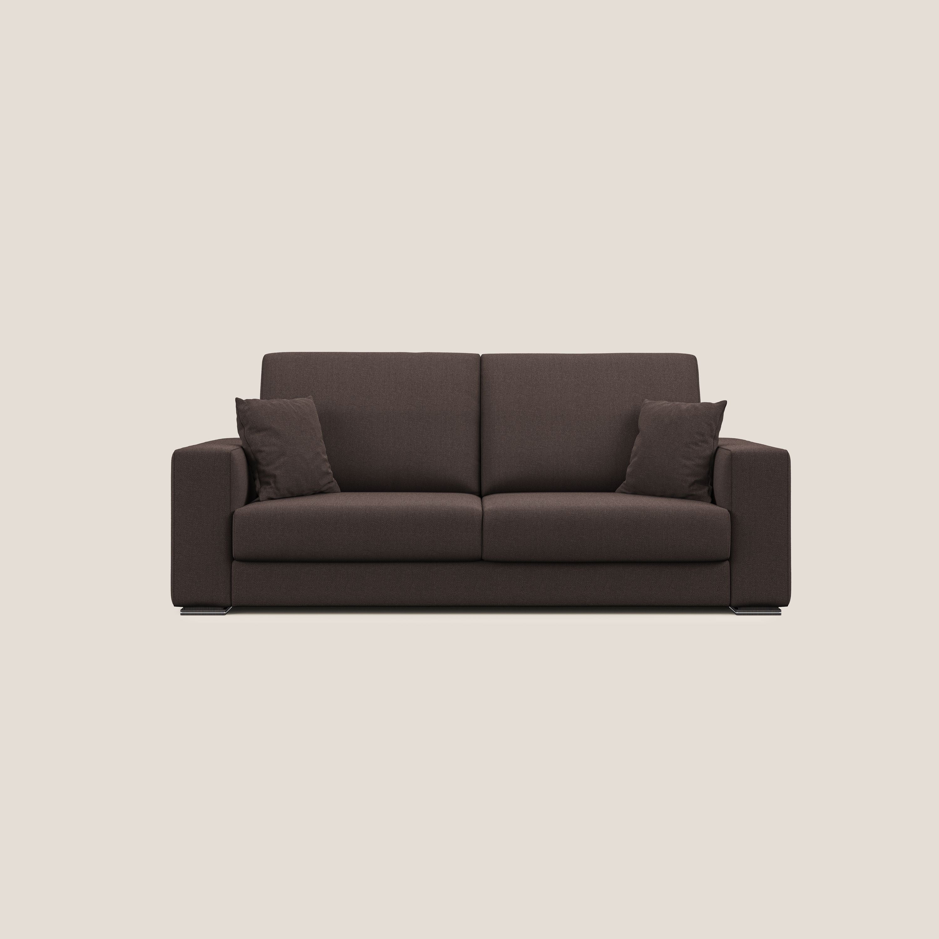 Marte divano in tessuto smacchiabile impermeabile T08 marrone - divani.store
