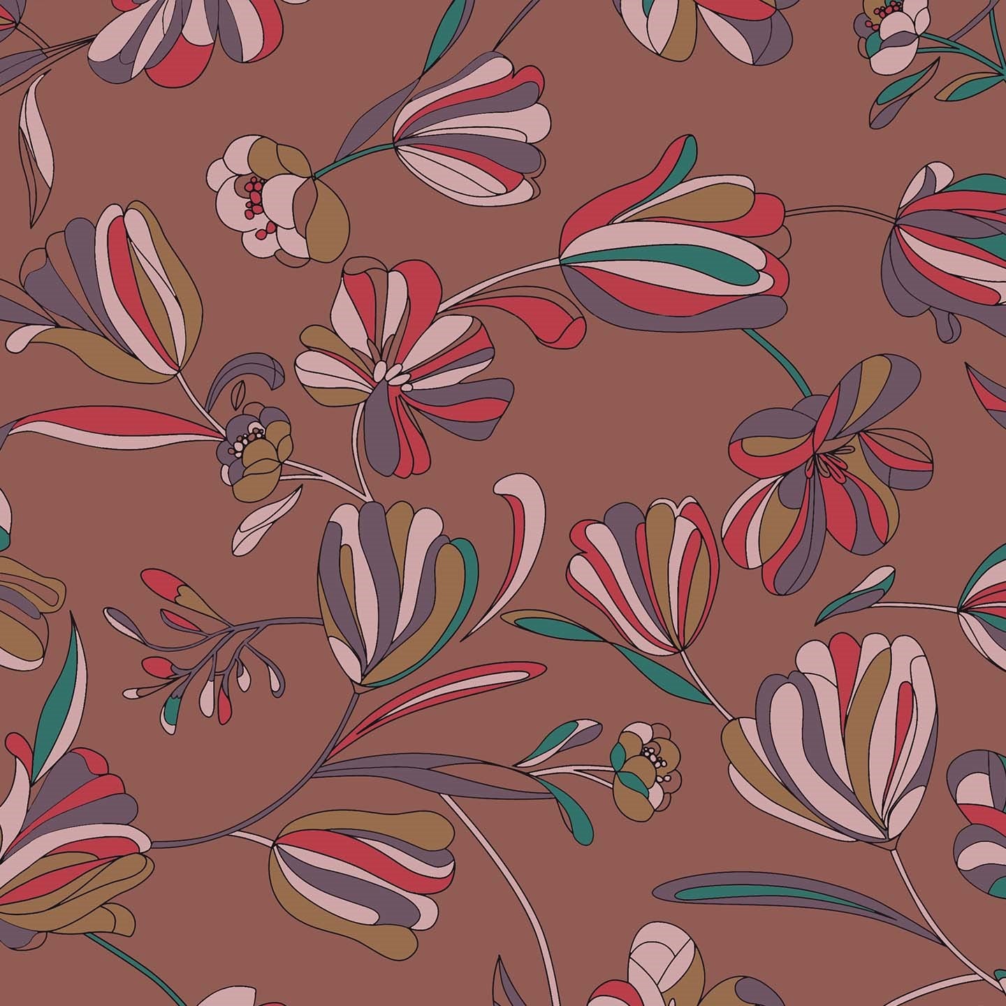 Omika collezione cuscini a fantasie multicolor in velluto impermeabile