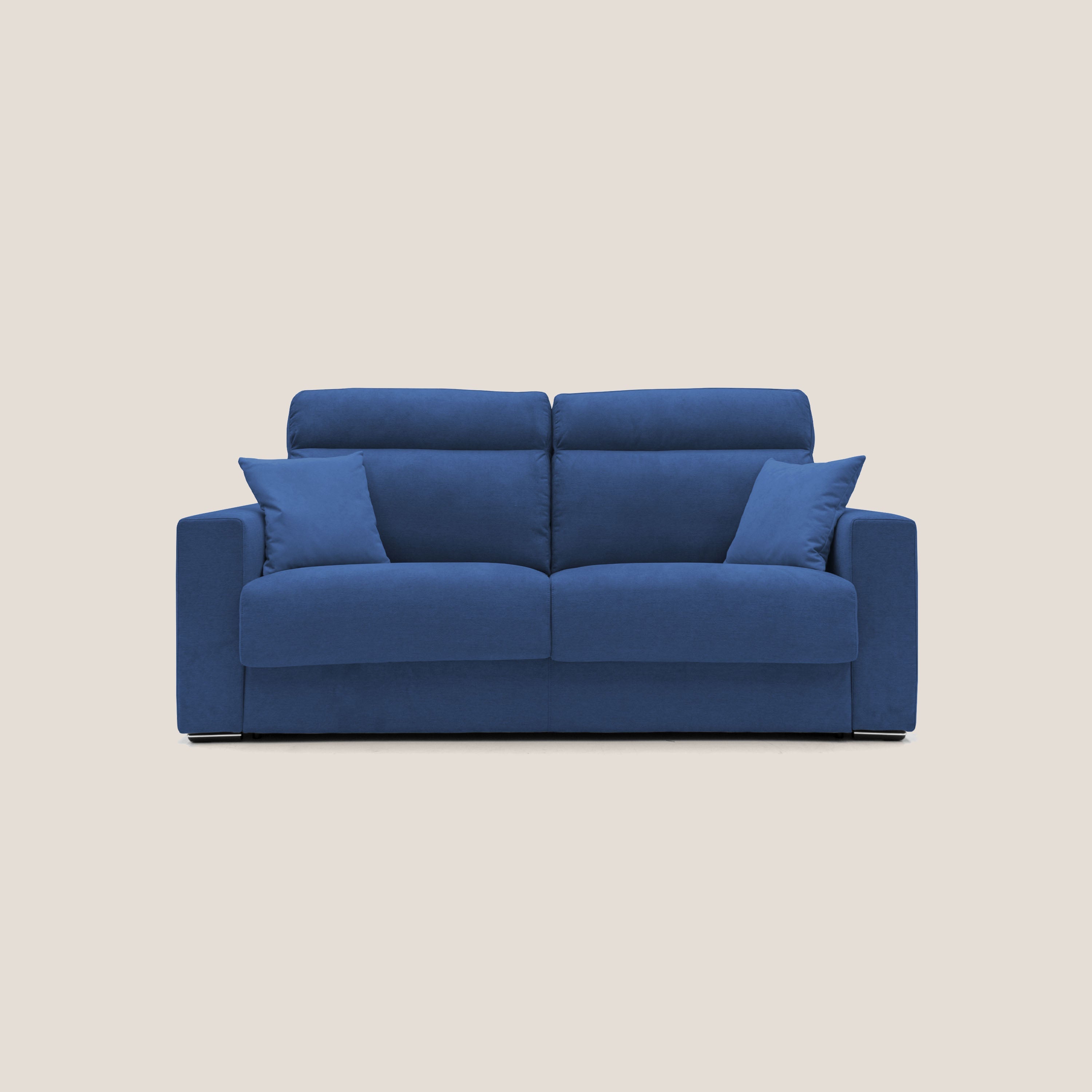 CaliTime Federe Cuscino Pile Invernali | 50x50 Cm | Fiocchi Di Neve Blu | Confezione 2 Pezzi