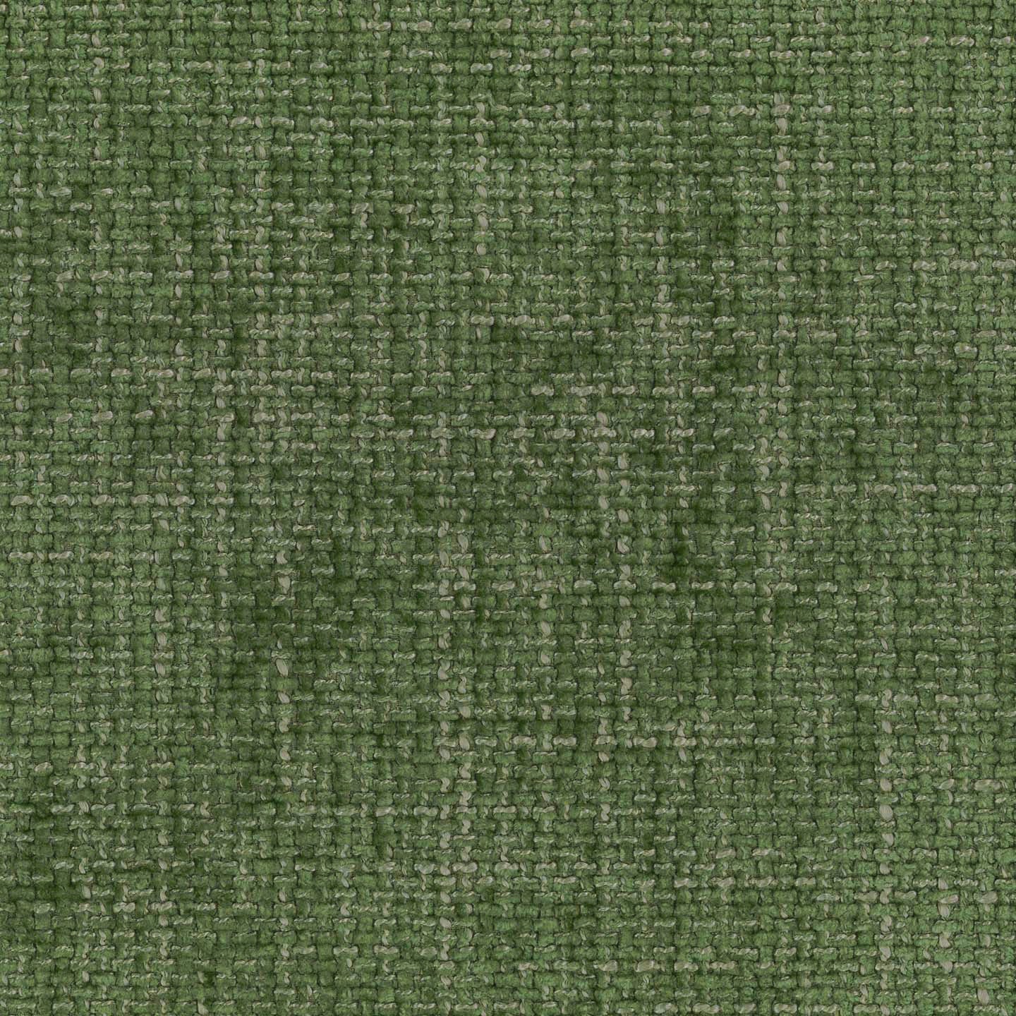 Primo piano di T10 Baobab di Divani.Store: un morbido tessuto verde a trama grossa con motivo a griglia, variazioni di tonalità naturali e arricchito da un trattamento idrorepellente e antimacchia per una maggiore protezione.