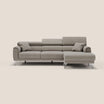 Caravaggio Divano angolare con sedute scorrevoli in tessuto morbido impermeabile T02 beige - divani.store