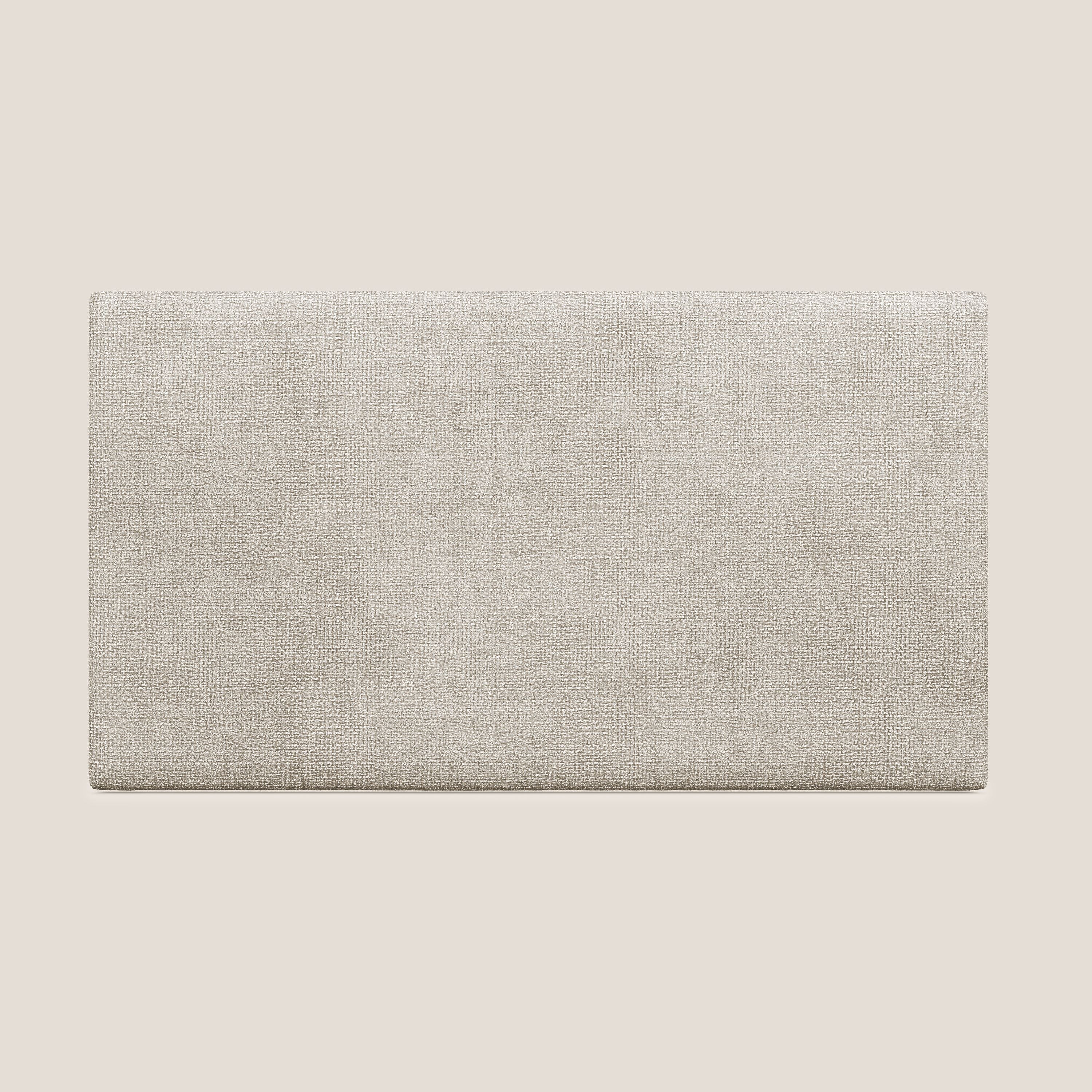 Testata pannello a muro piccola di varie dimensioni in morbido tessuto impermeabile T10 beige - divani.store