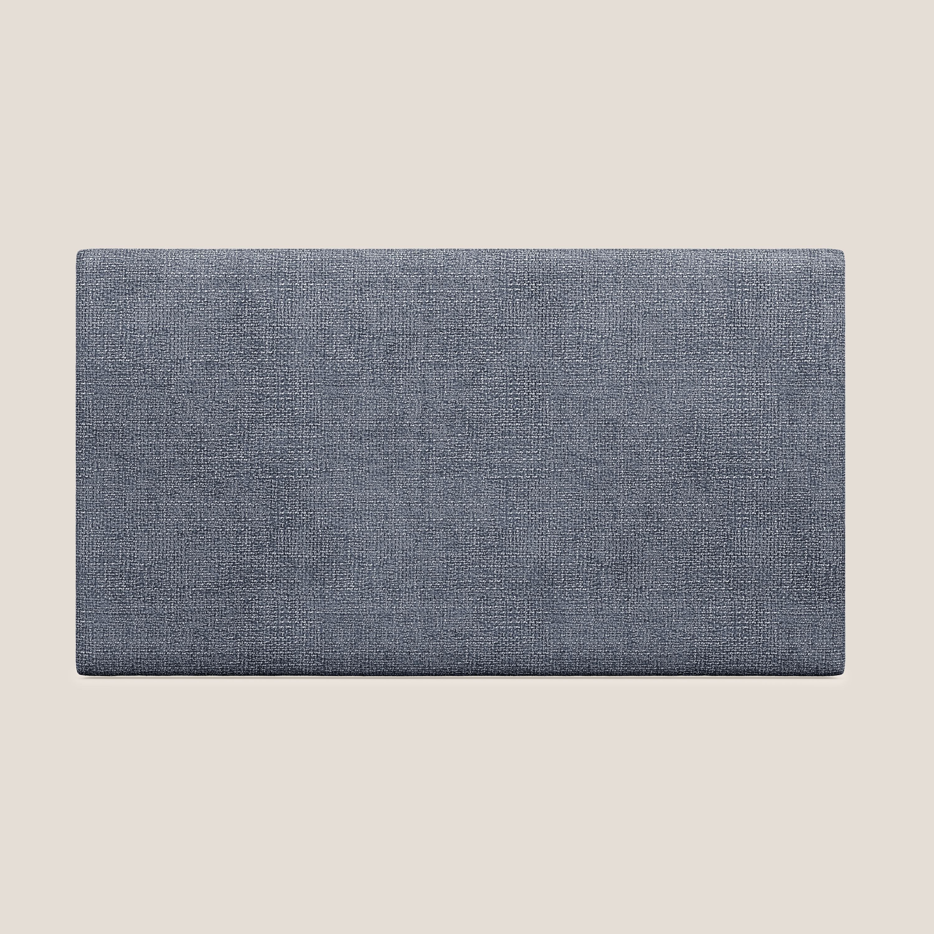 Testata pannello a muro piccola di varie dimensioni in morbido tessuto impermeabile T10 blu - divani.store