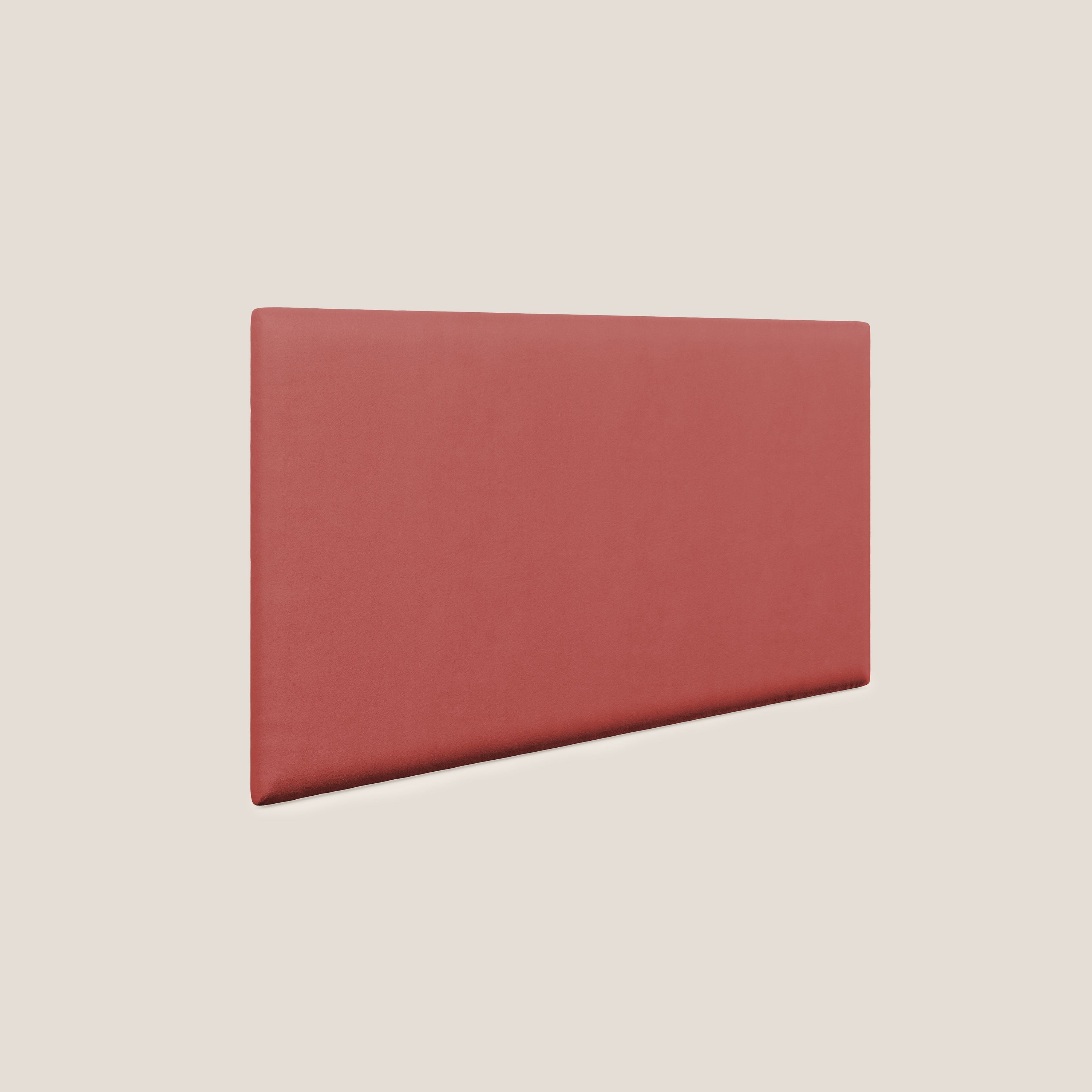 Testata pannello a muro piccola di varie dimensioni in microfibra smacchiabile T11 rosso - divani.store