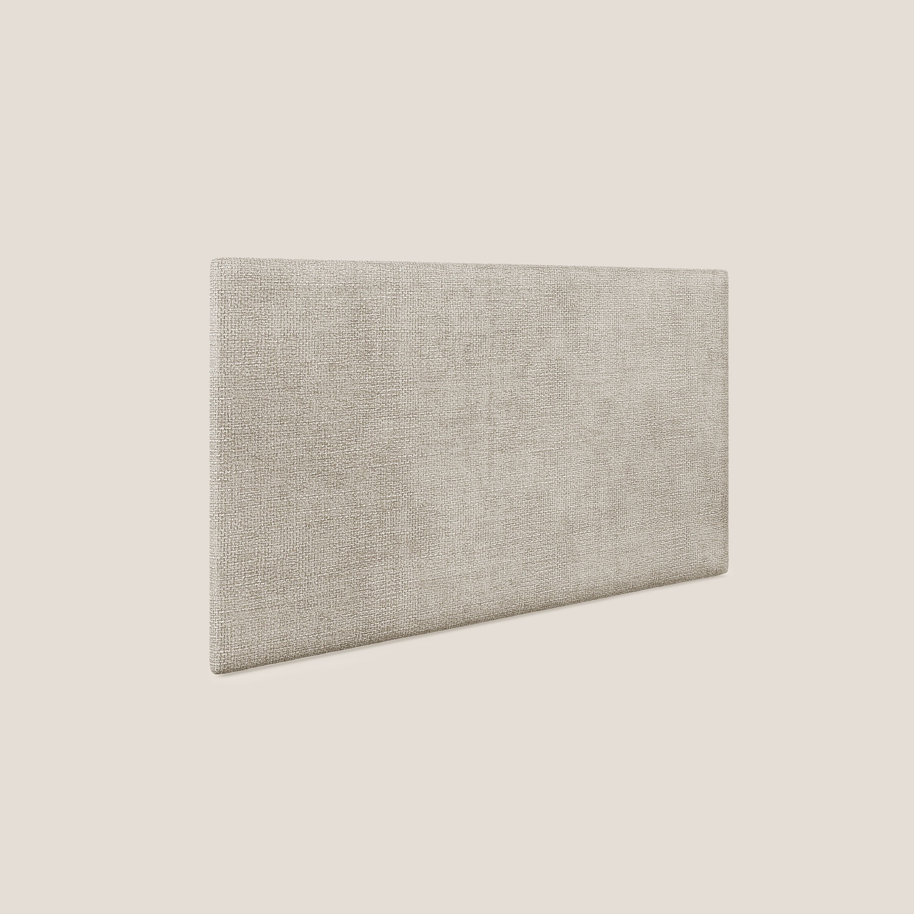 Testata pannello a muro grande di varie dimensioni in morbido tessuto impermeabile T10 beige - divani.store