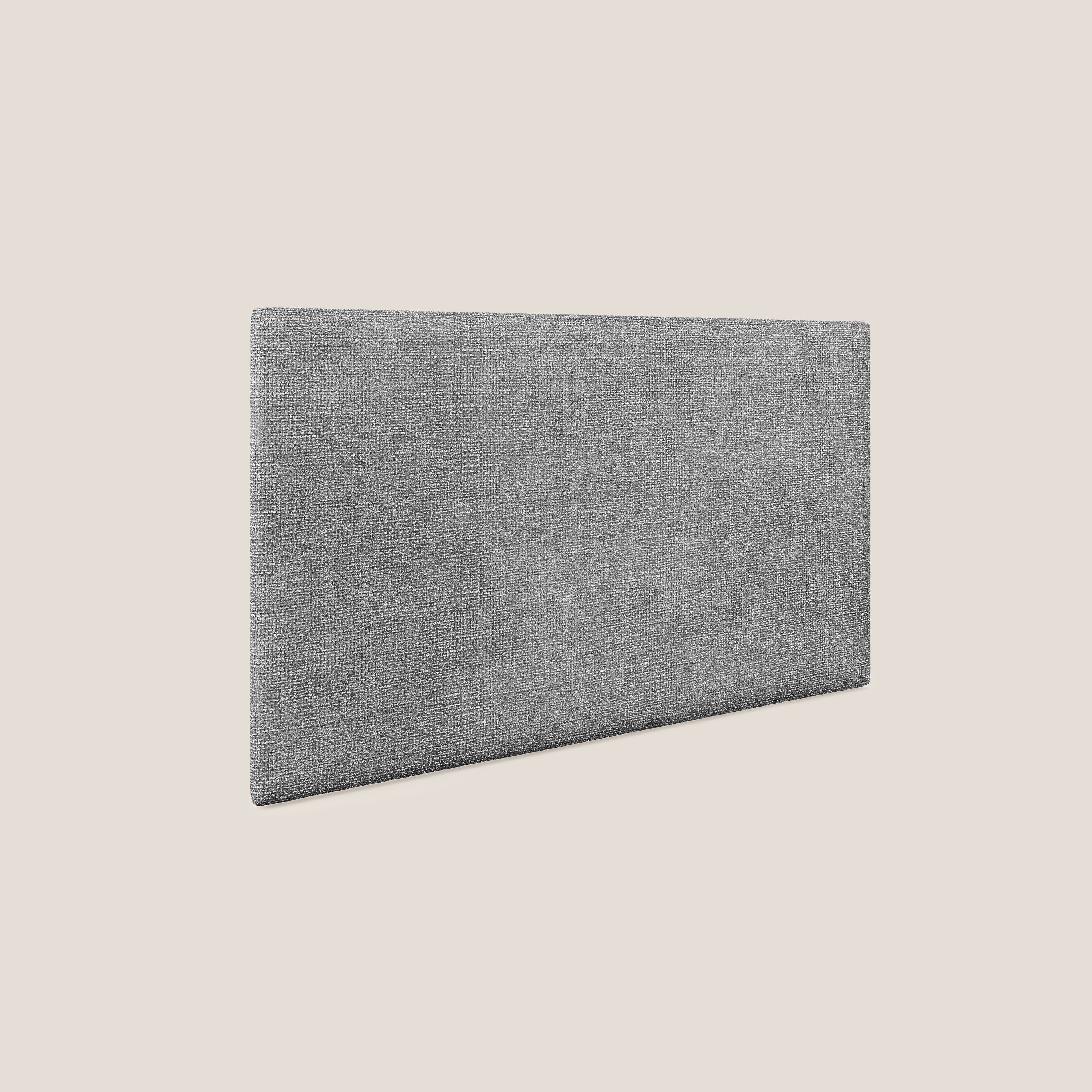 Testata pannello a muro grande di varie dimensioni in morbido tessuto impermeabile T10 grigio - divani.store