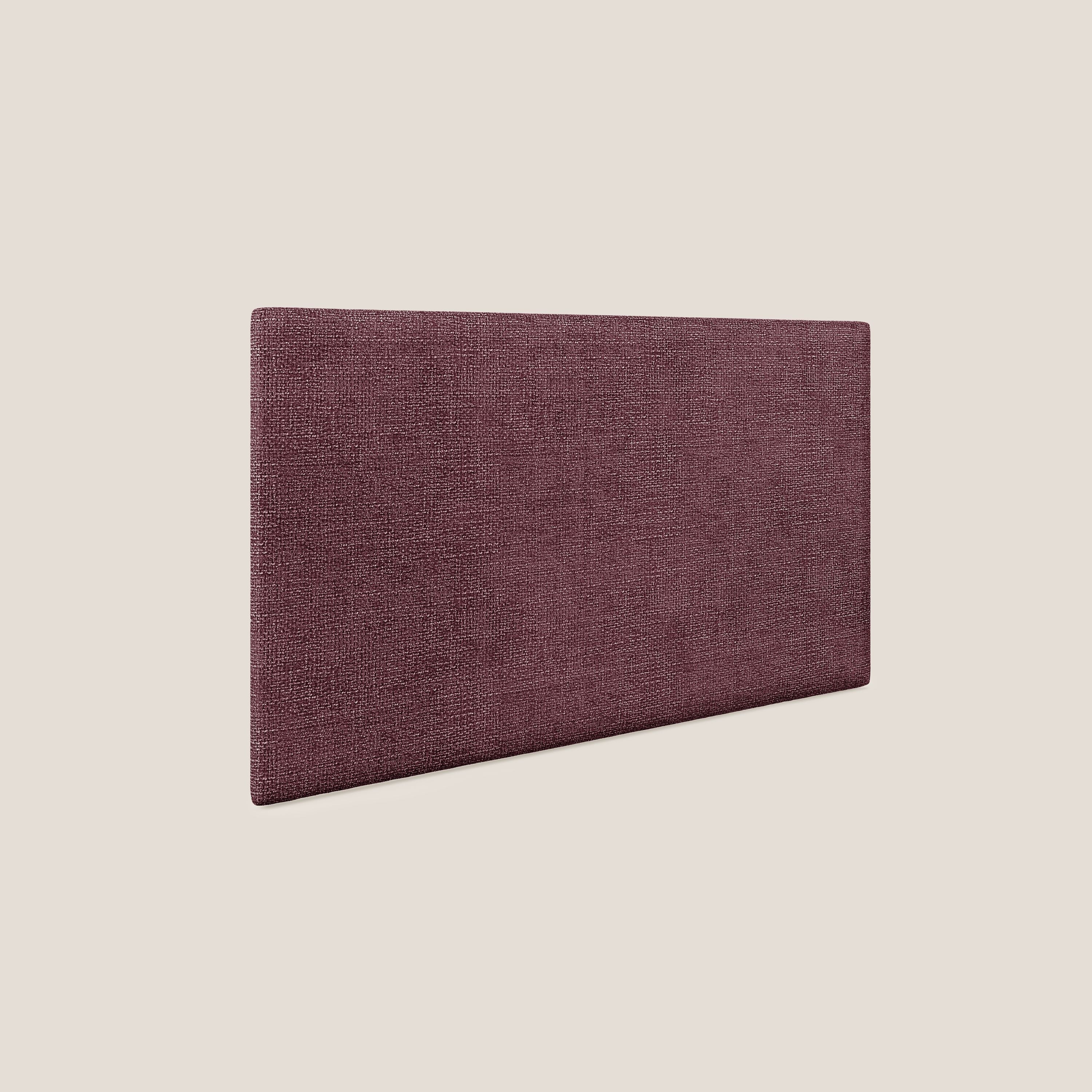 Testata pannello a muro grande di varie dimensioni in morbido tessuto impermeabile T10 bordeaux - divani.store