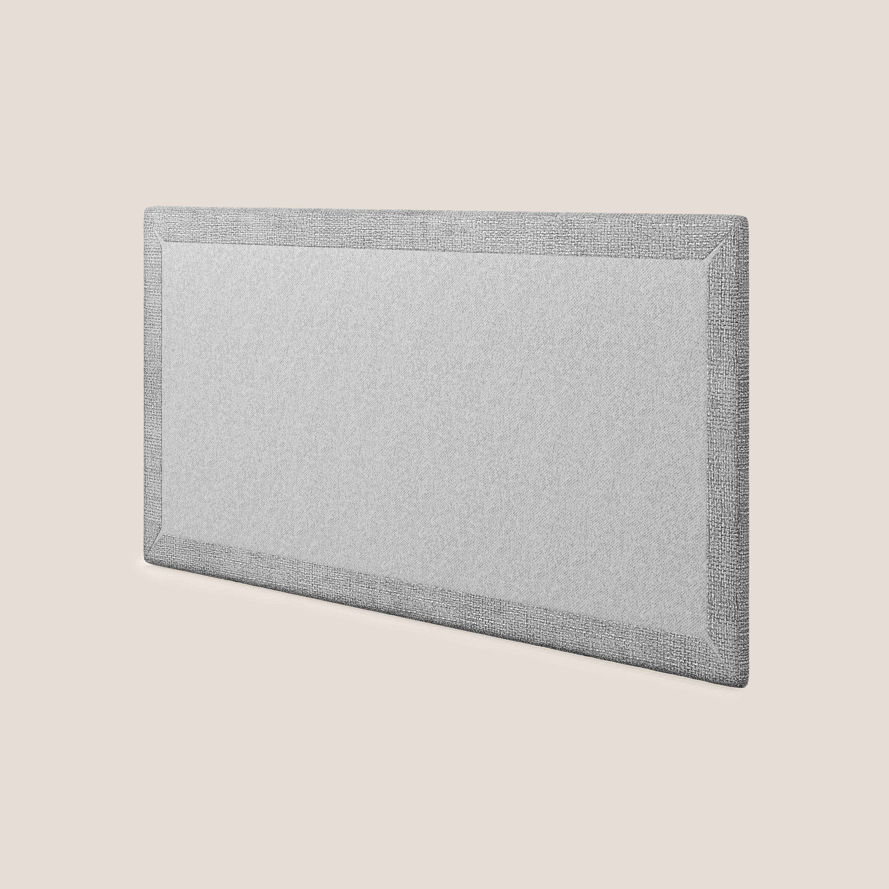 Testata pannello a muro grande di varie dimensioni in morbido tessuto impermeabile T10 grigio - divani.store