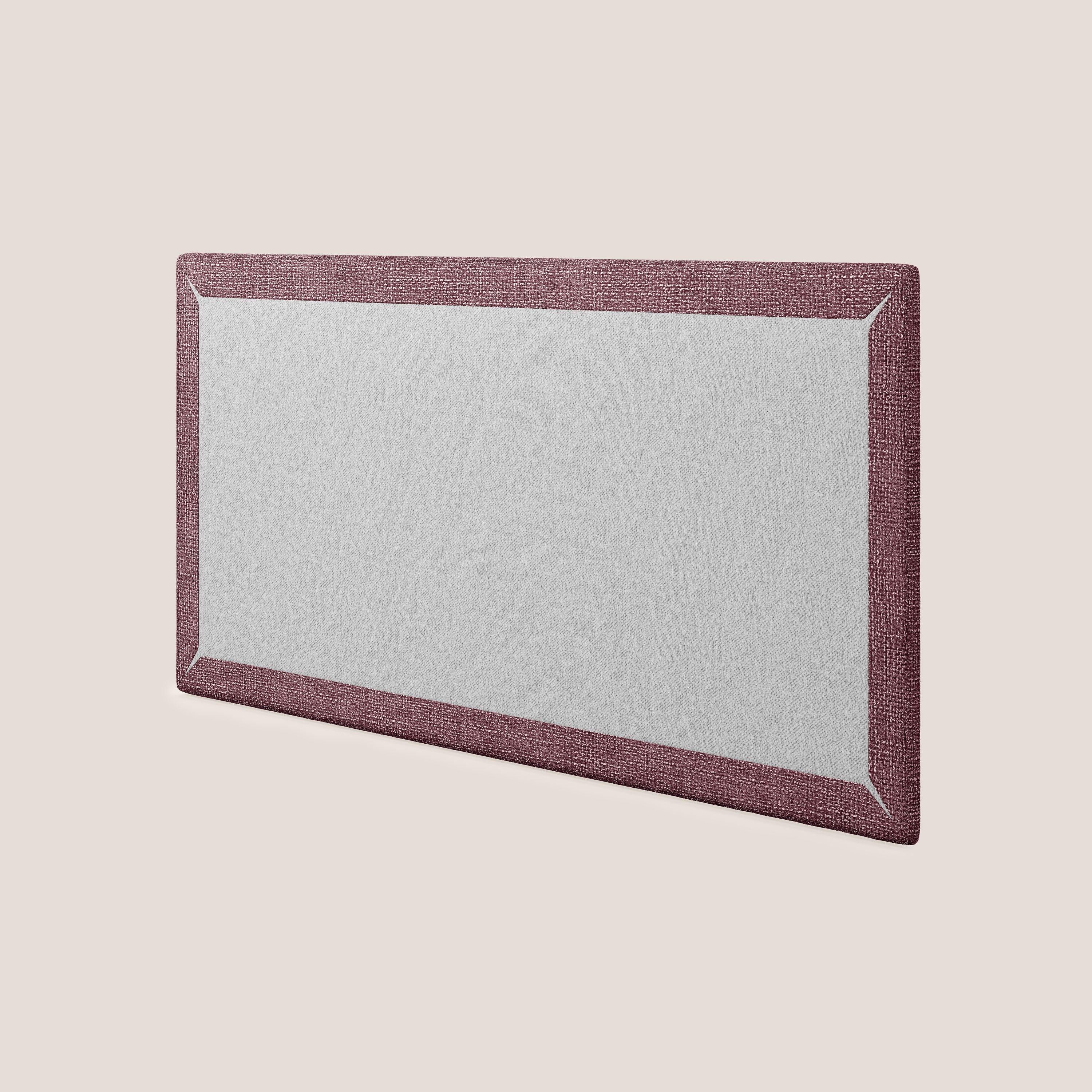 Testata pannello a muro grande di varie dimensioni in morbido tessuto impermeabile T10 bordeaux - divani.store