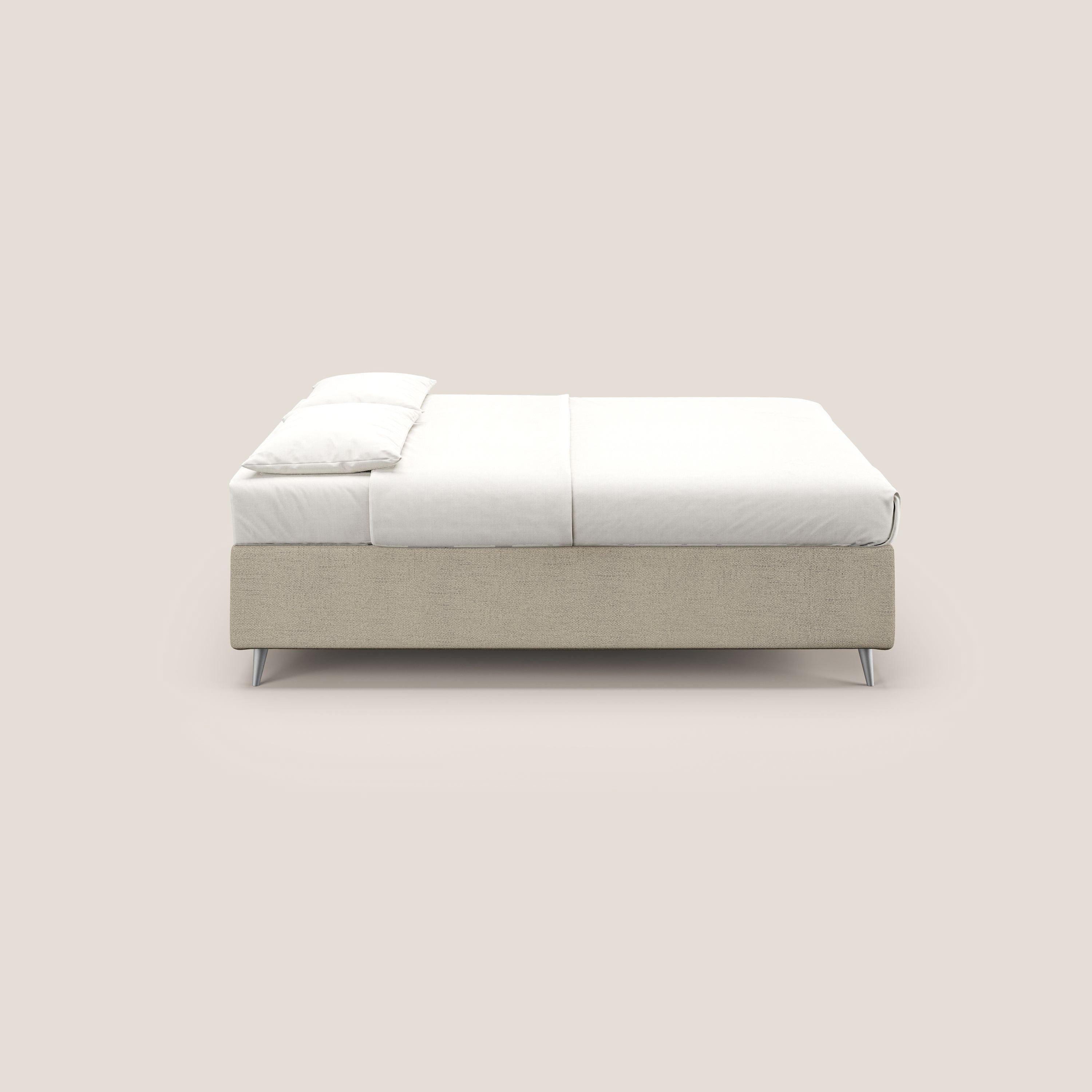 Febe sommier compatto con grande capienza del contenitore in tessuto impermeabile T03 beige - divani.store