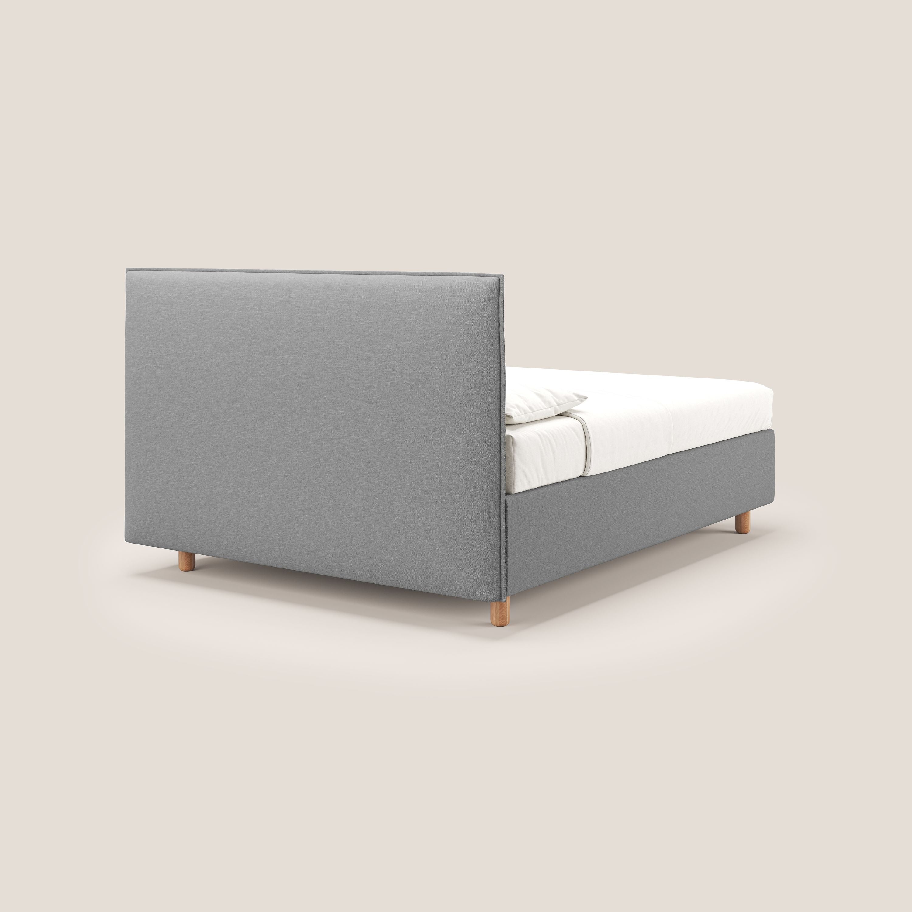Lothar letto contenitore maxi dalle dimensioni contenute in tessuto impermeabile T13 grigio - divani.store