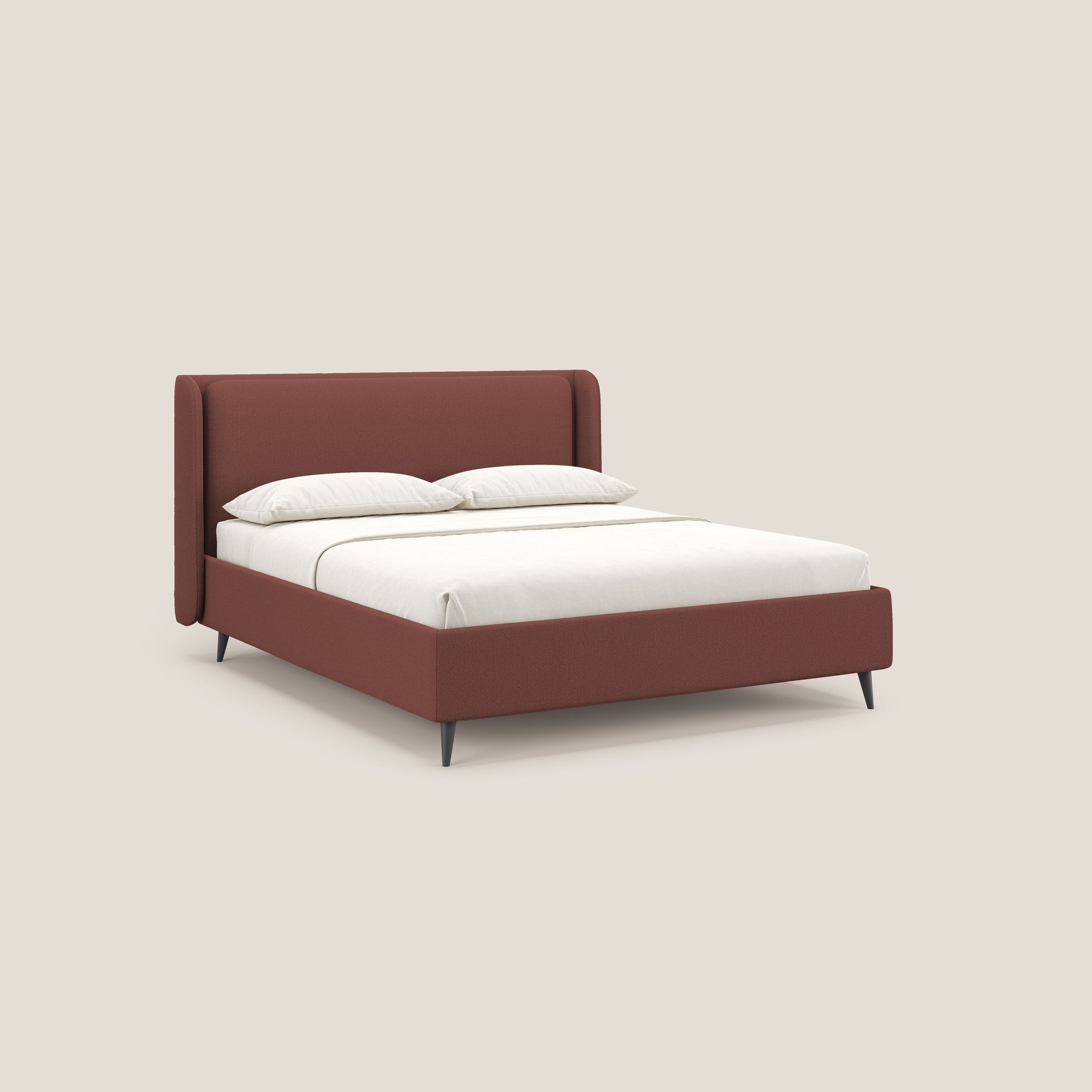 Nadine letto contenitore di design e comfort Italiano in tessuto impermeabile T19 - divani.store